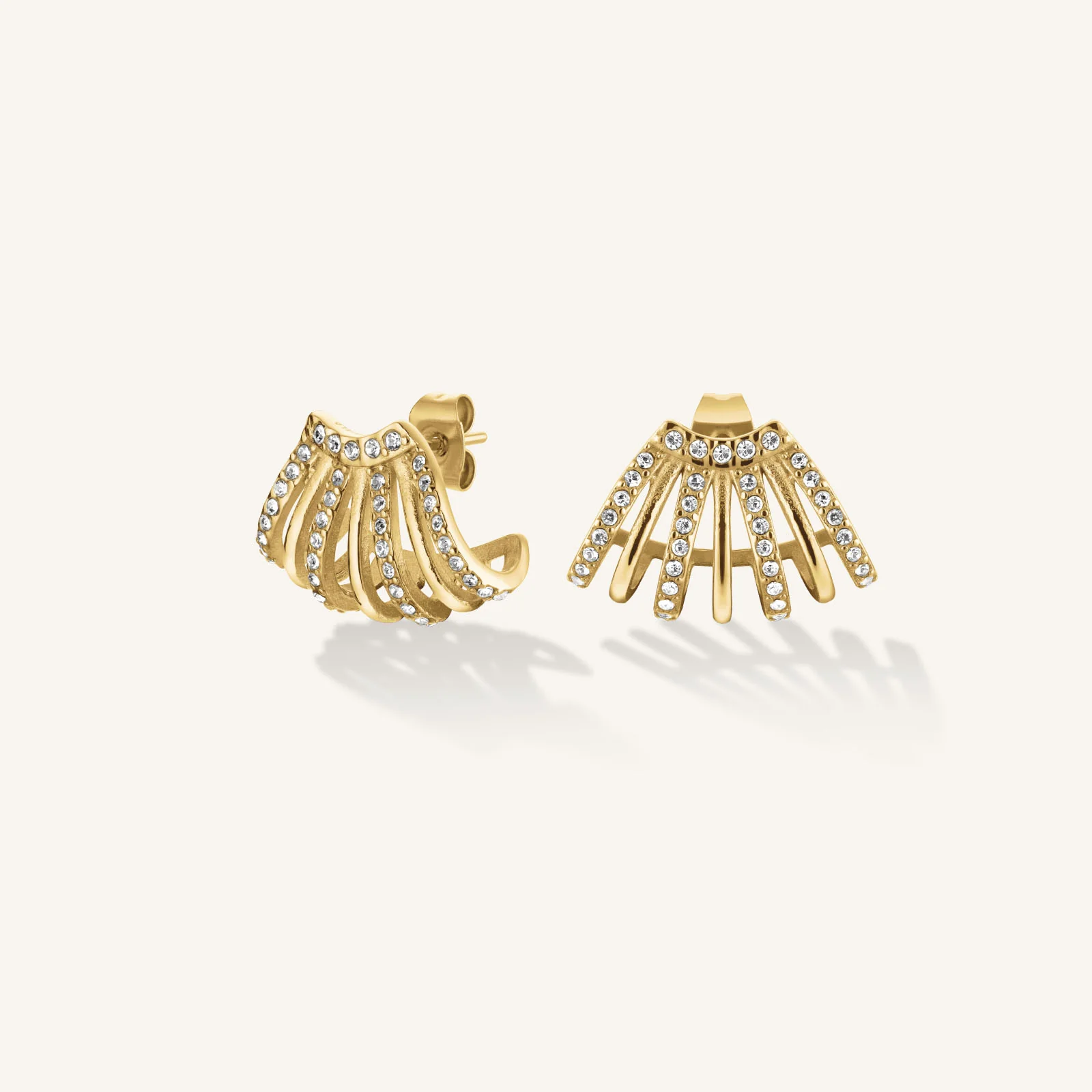 Caged Crystal Earrings