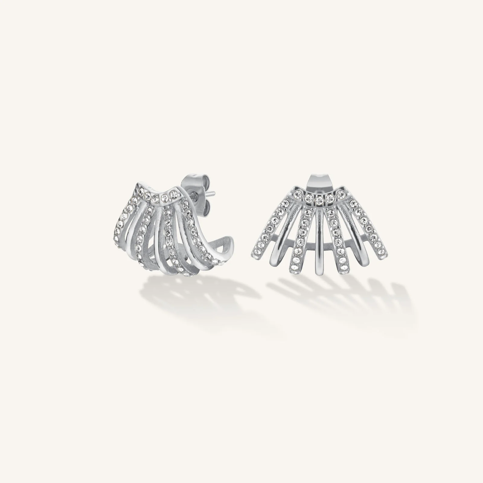 Caged Crystal Earrings - Image 4