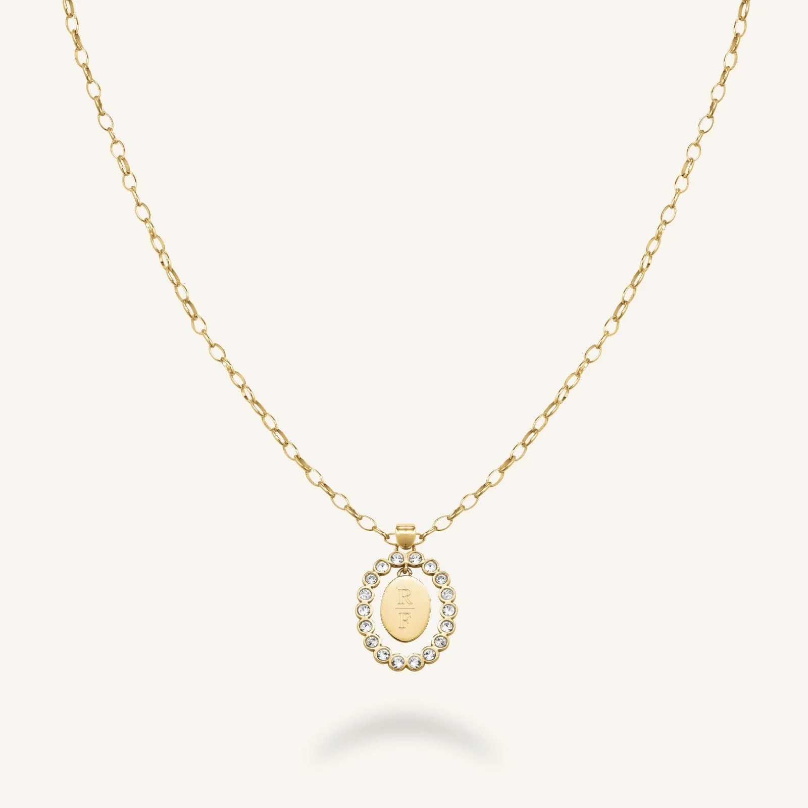 Oval Pendant Necklace - Image 2