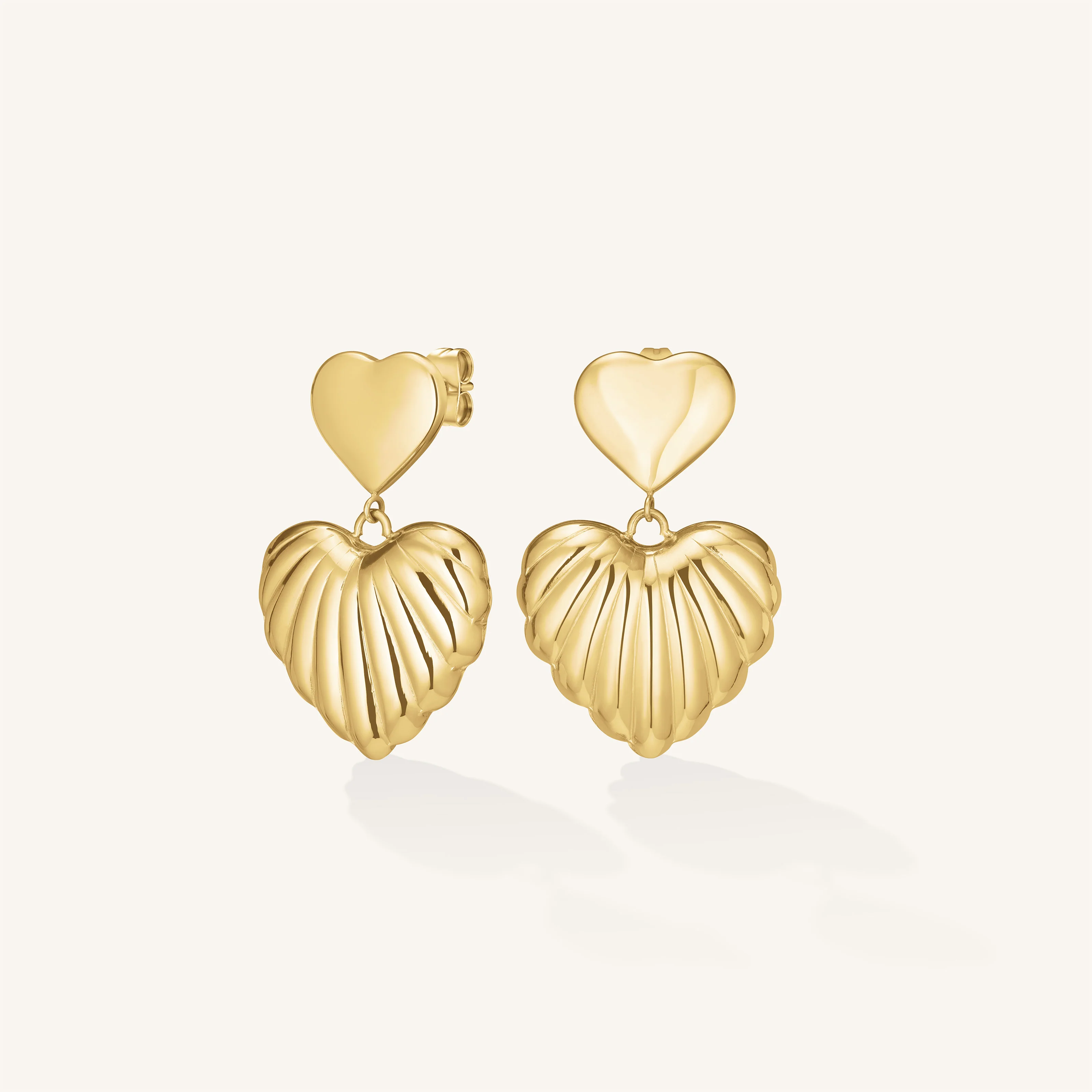 Double Heart Earrings