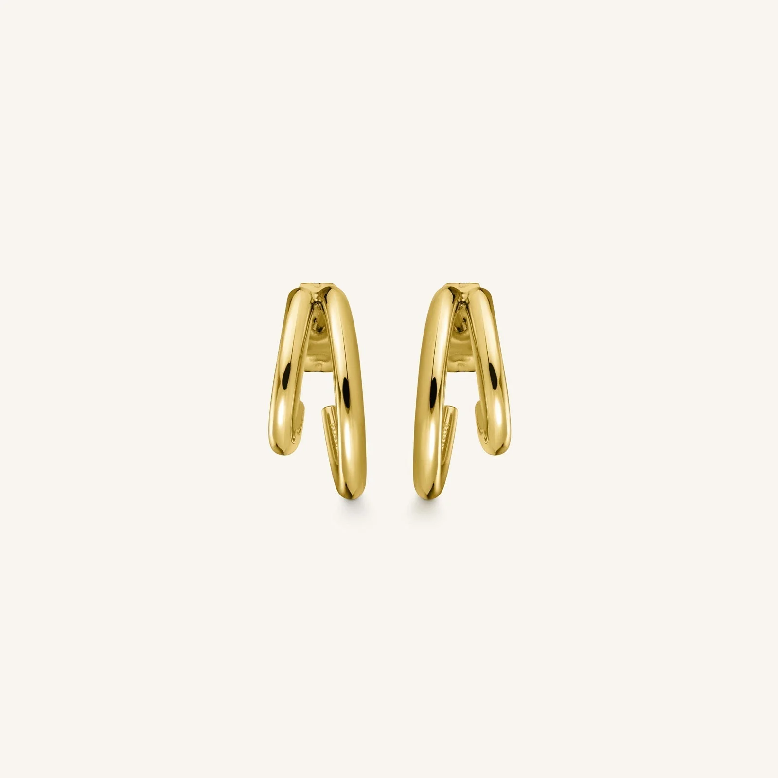 Double Hoop Gold - Image 3