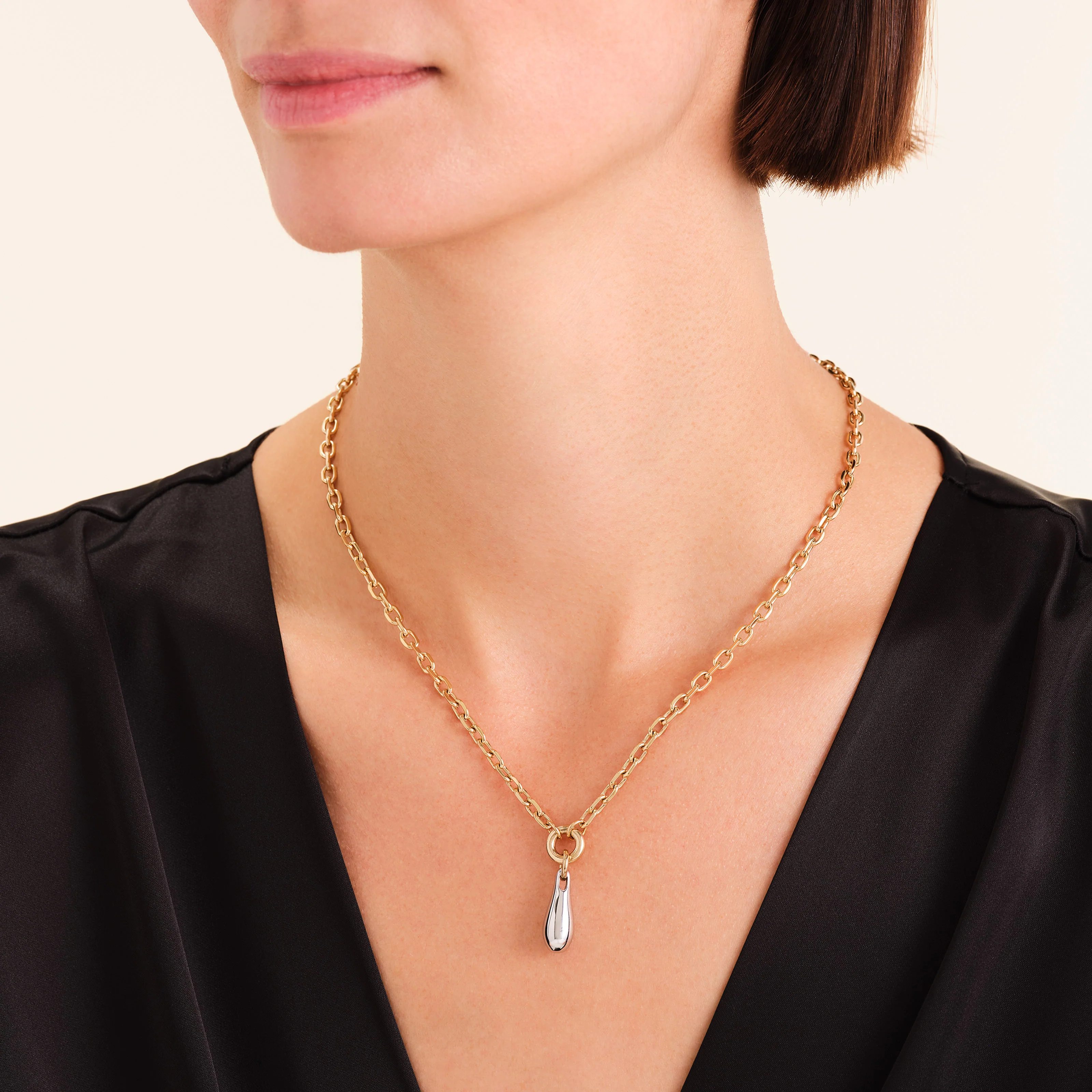Duotone Drop Necklace - Image 2
