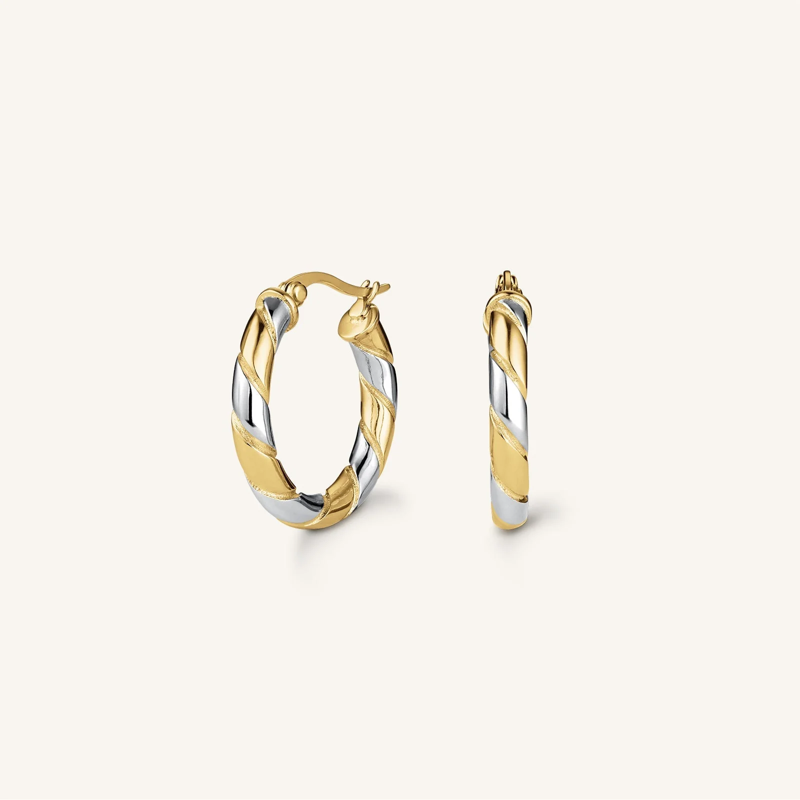 Duotone Swirl Hoops