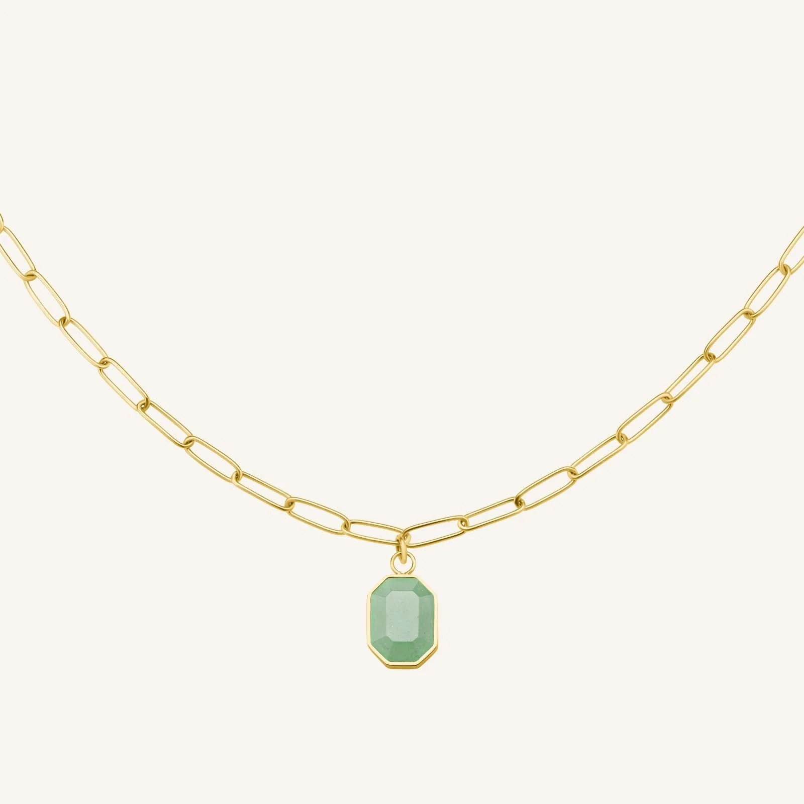Geometric Gemstone Necklace