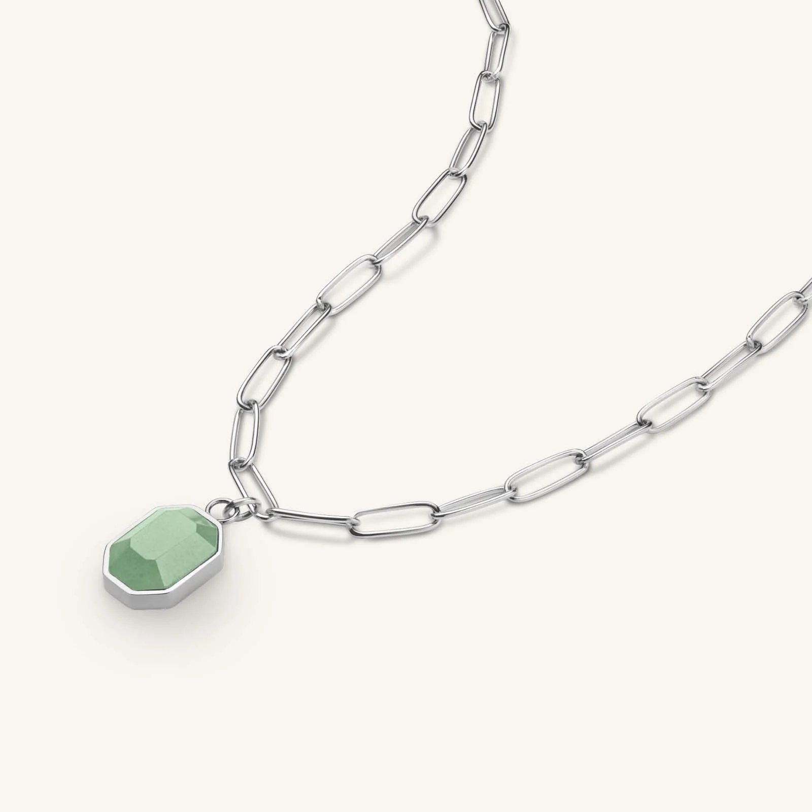 Geometric Gemstone Necklace - Image 7