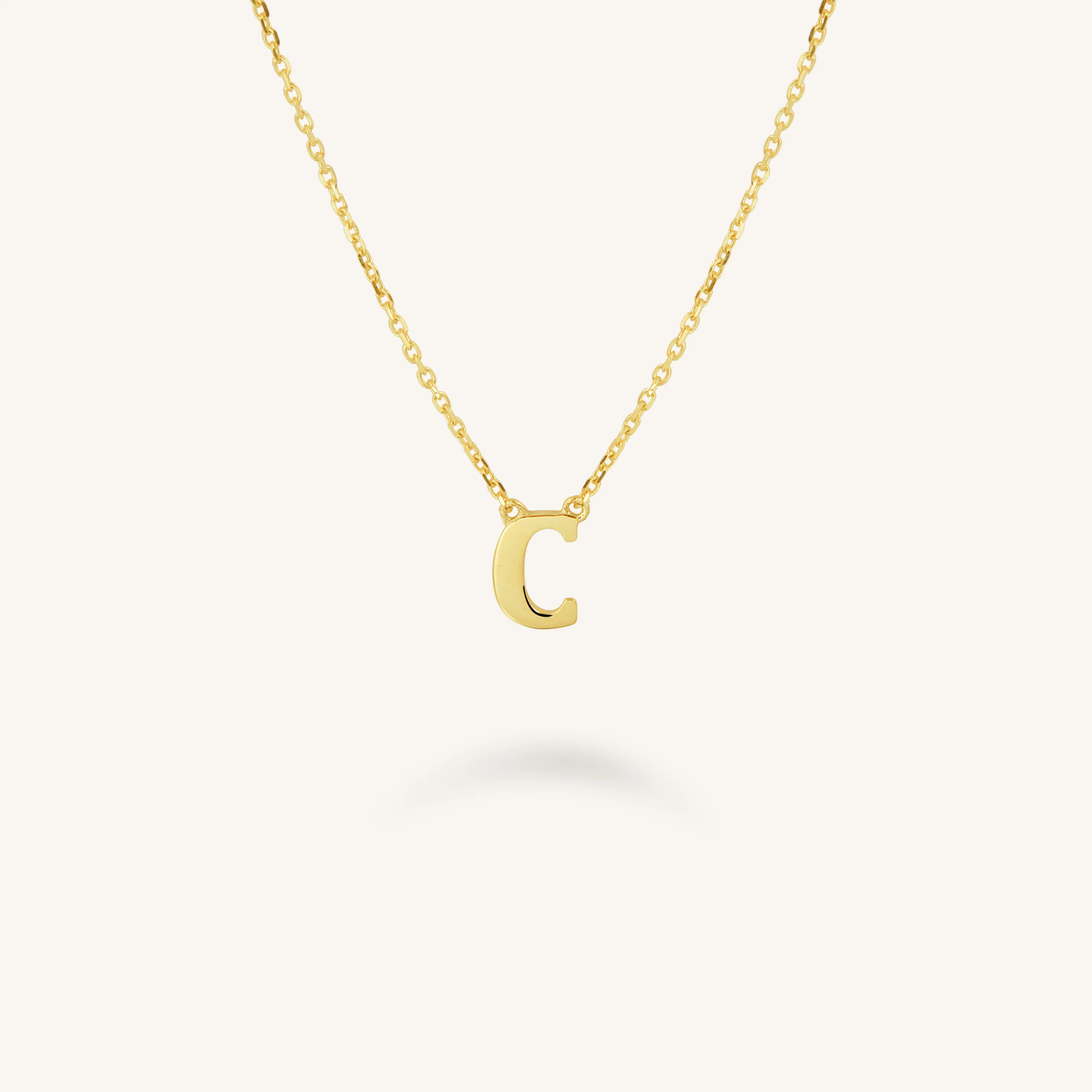 Initial Necklace C