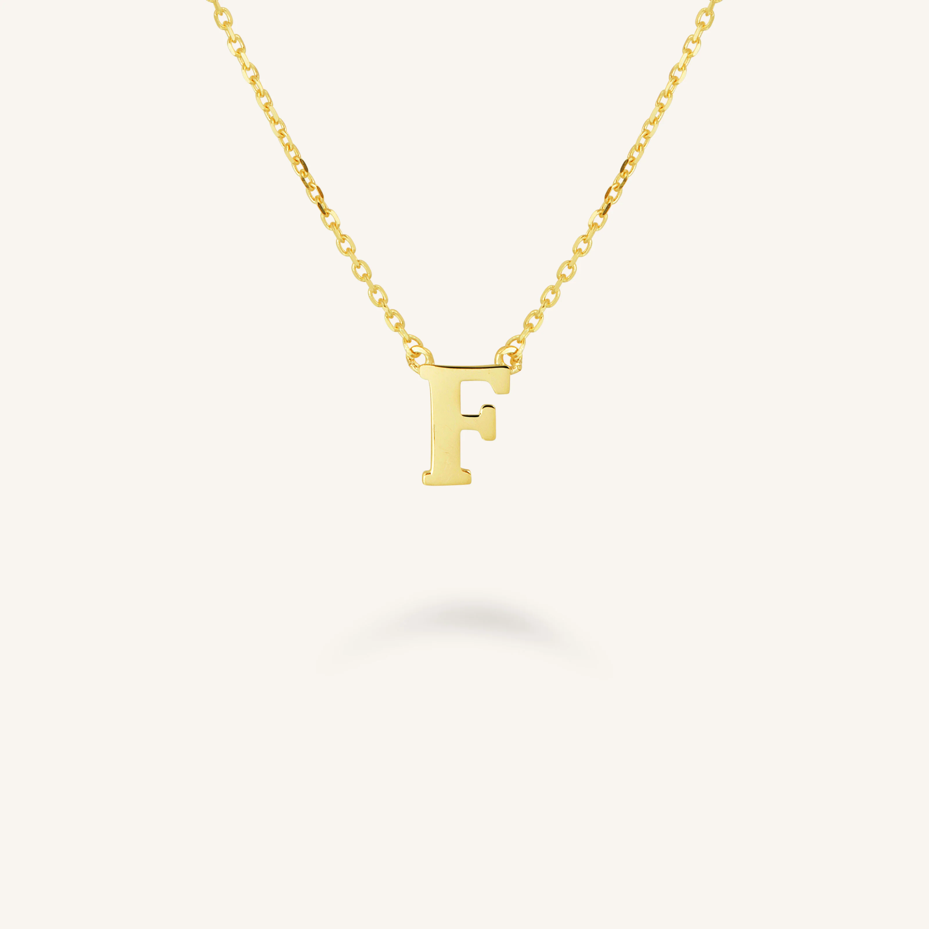 Initial Necklace F