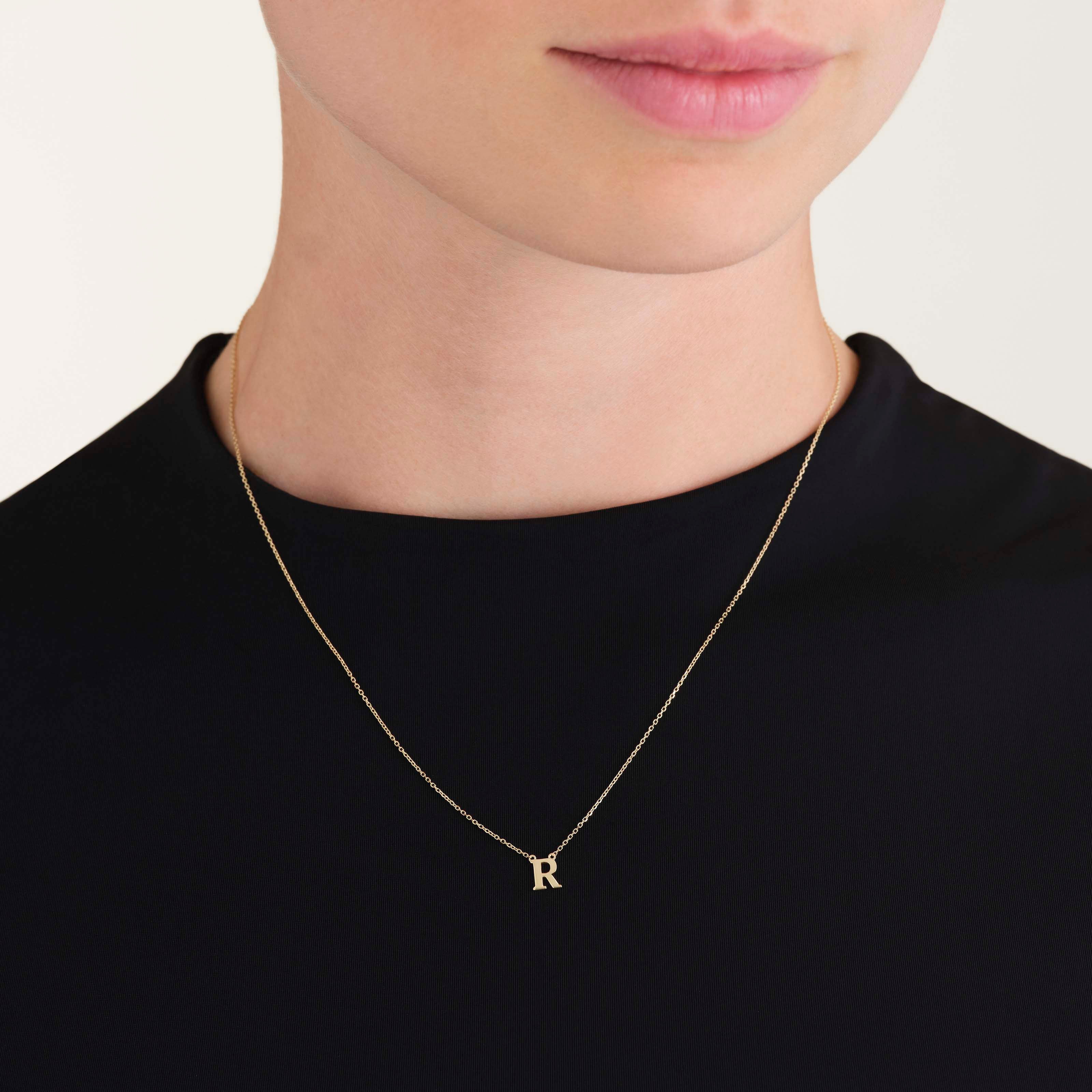 Initial Necklace R - Image 2