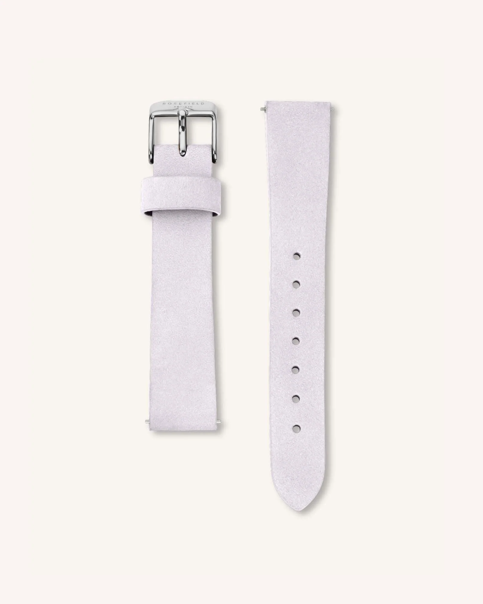 Lilac Nubuck Silver Strap