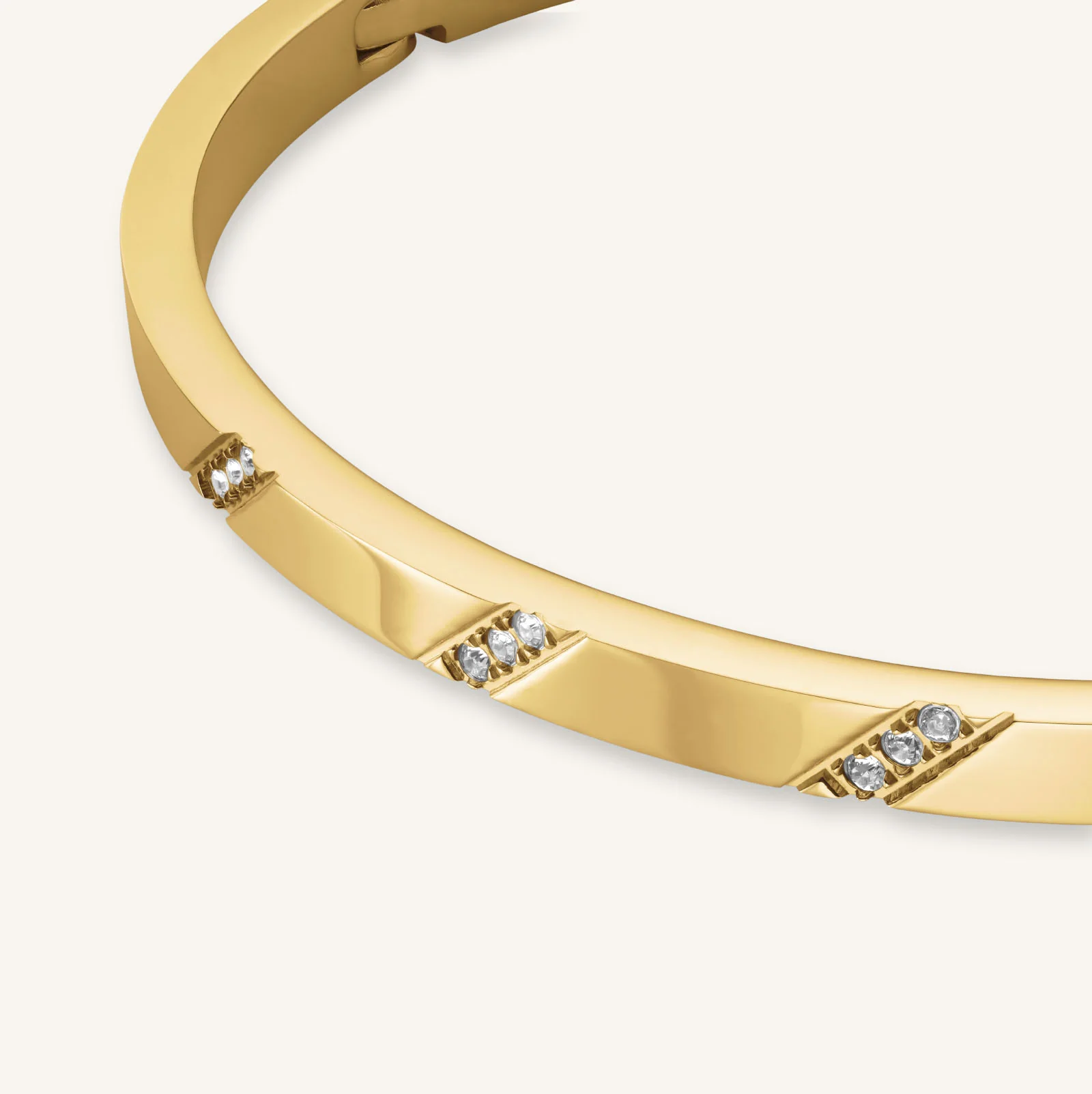 Lines Crystals Bangle - Image 3