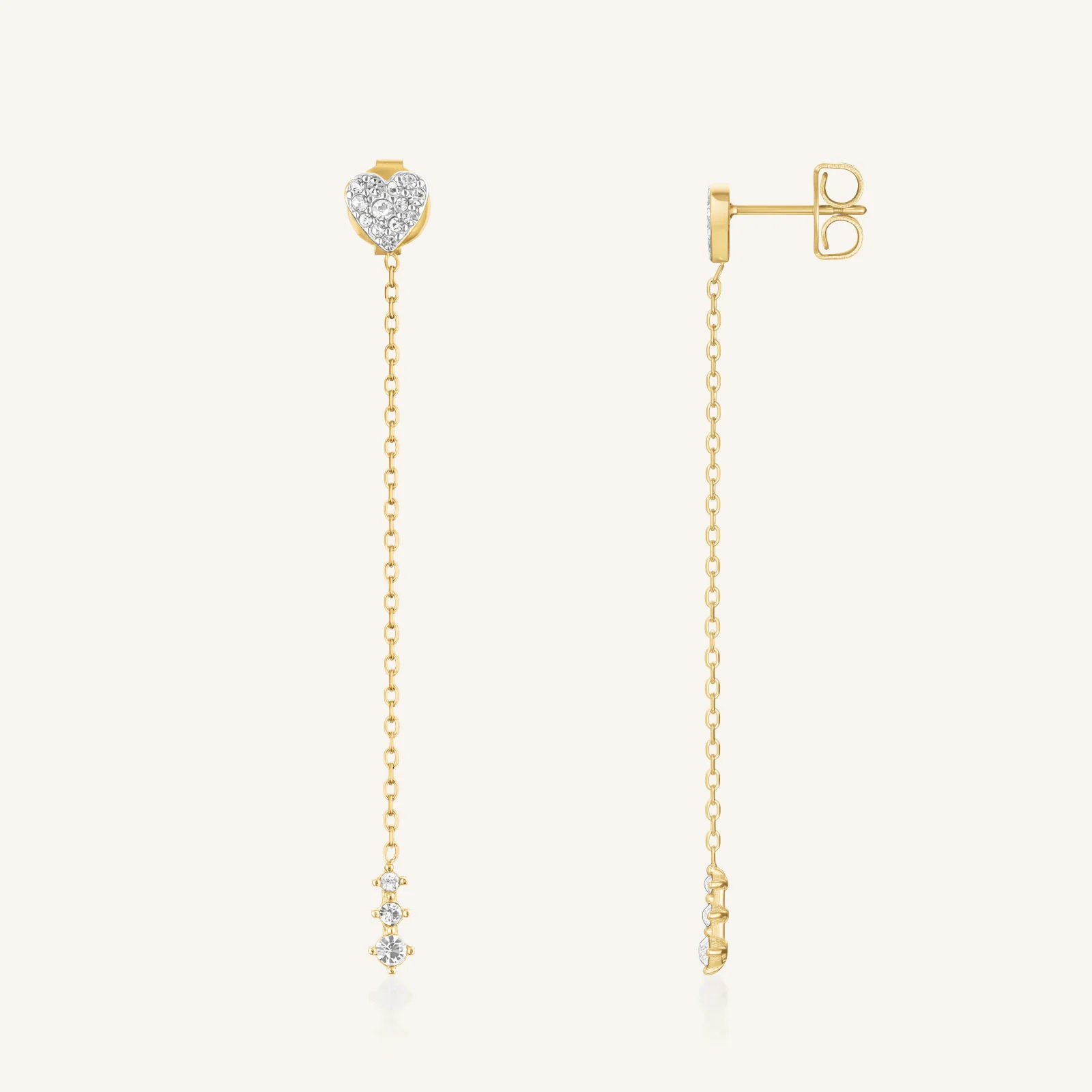 Long Heart Earrings - Image 3