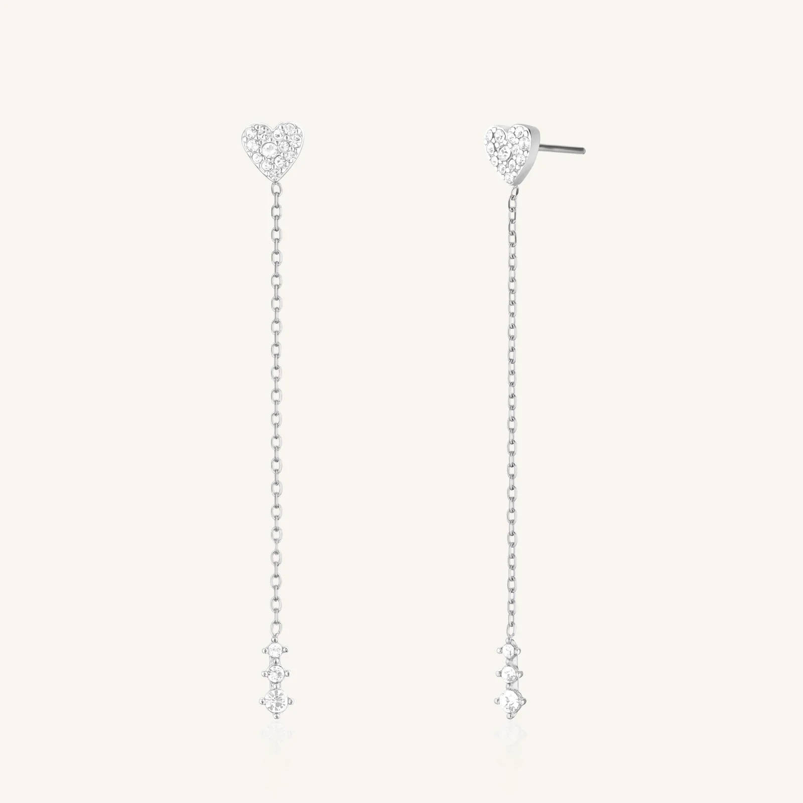Long Heart Earrings - Image 4