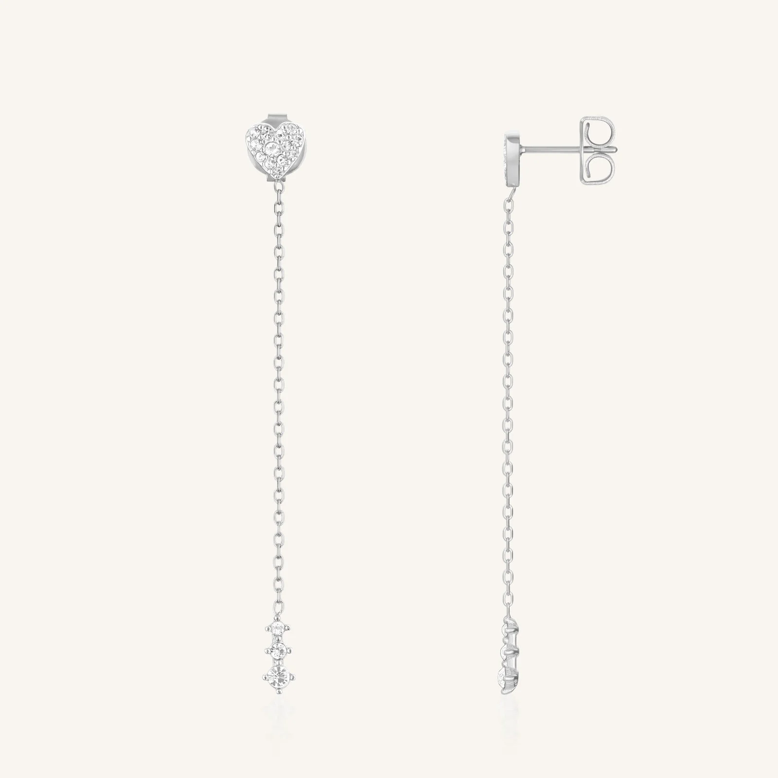 Long Heart Earrings - Image 6