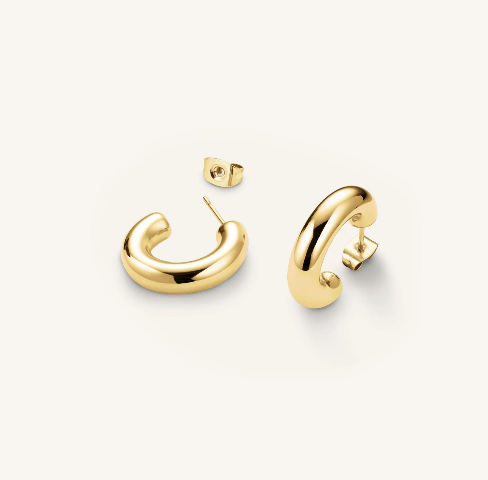 Medium Thick Hoops - Image 3