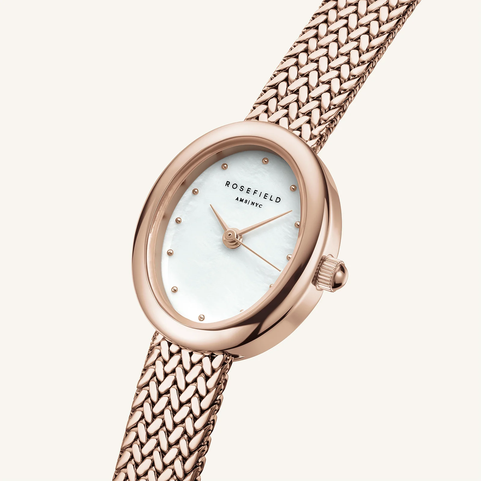 Mini Oval Rose Gold - Engraved - Image 4