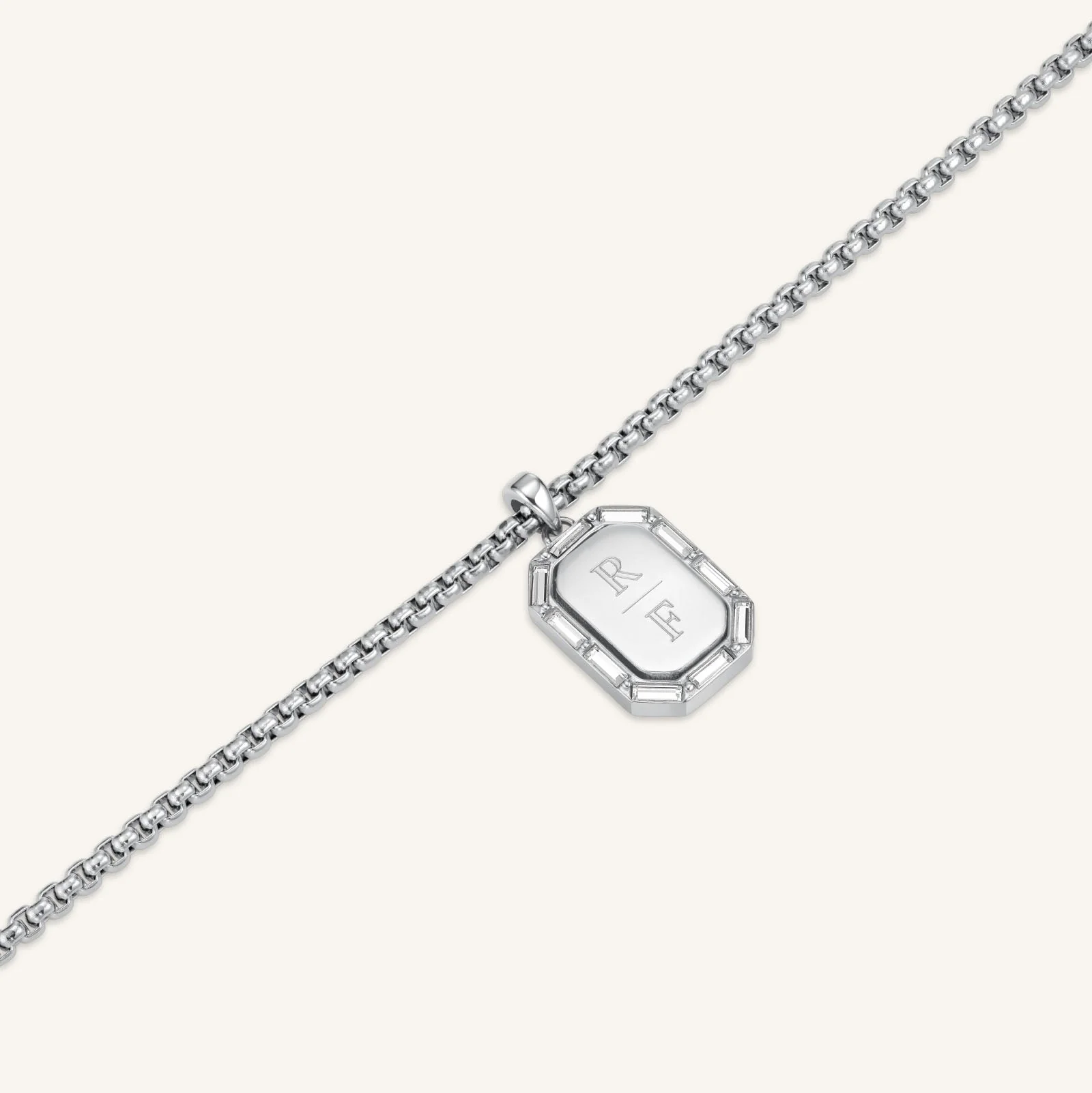 Octagon Baguette Necklace - Image 7