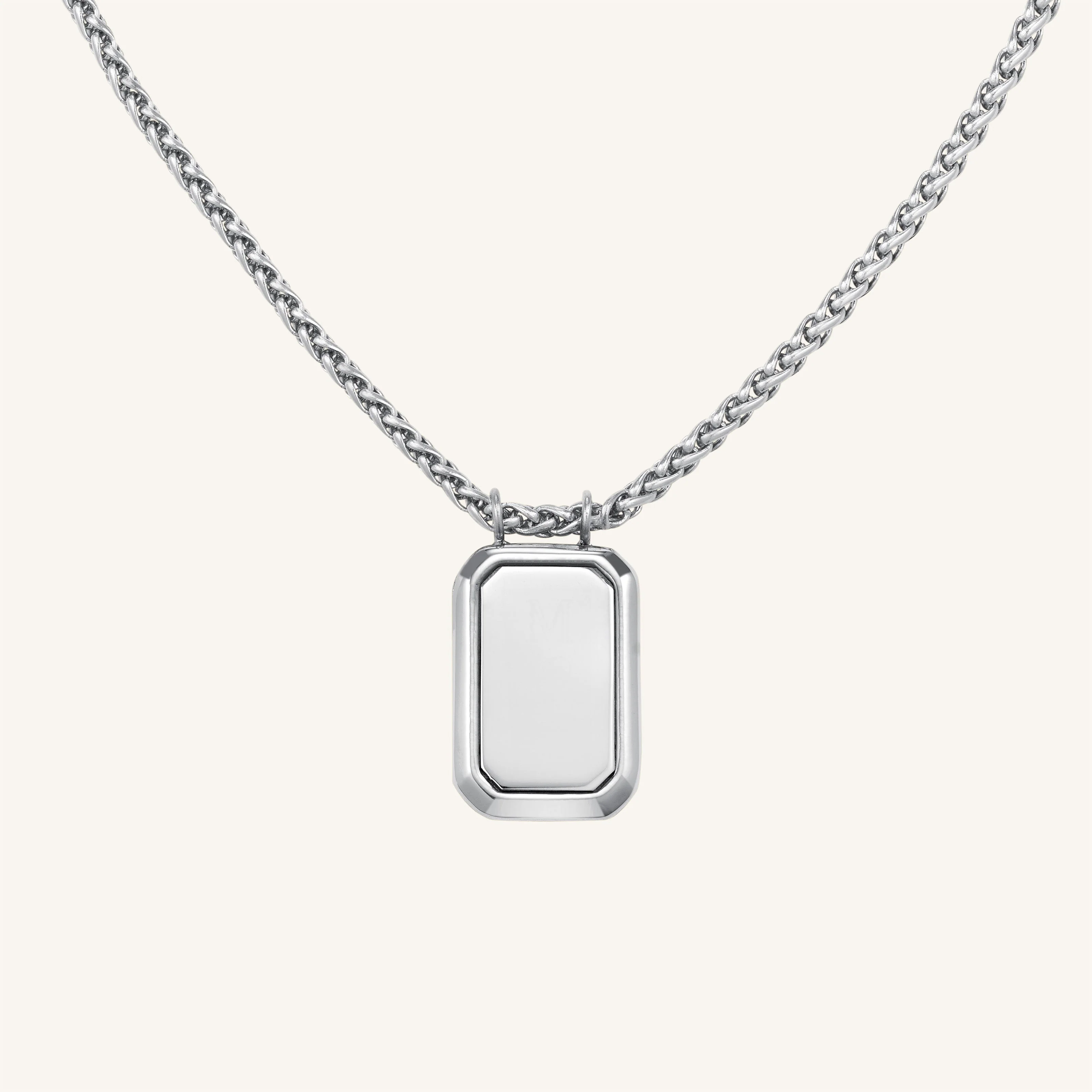 Octagon Pendant Necklace - Image 3