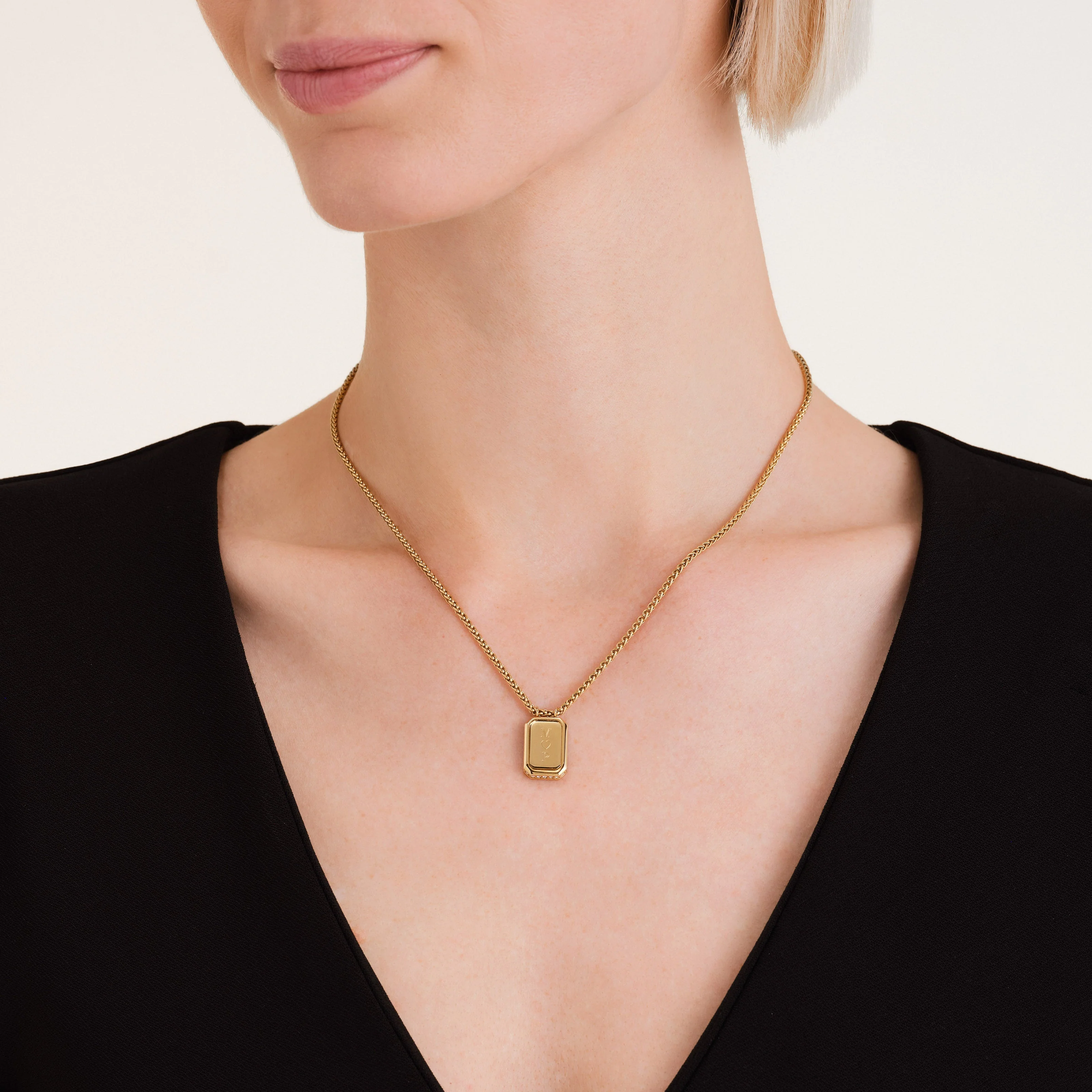 Octagon Pendant Necklace - Image 6