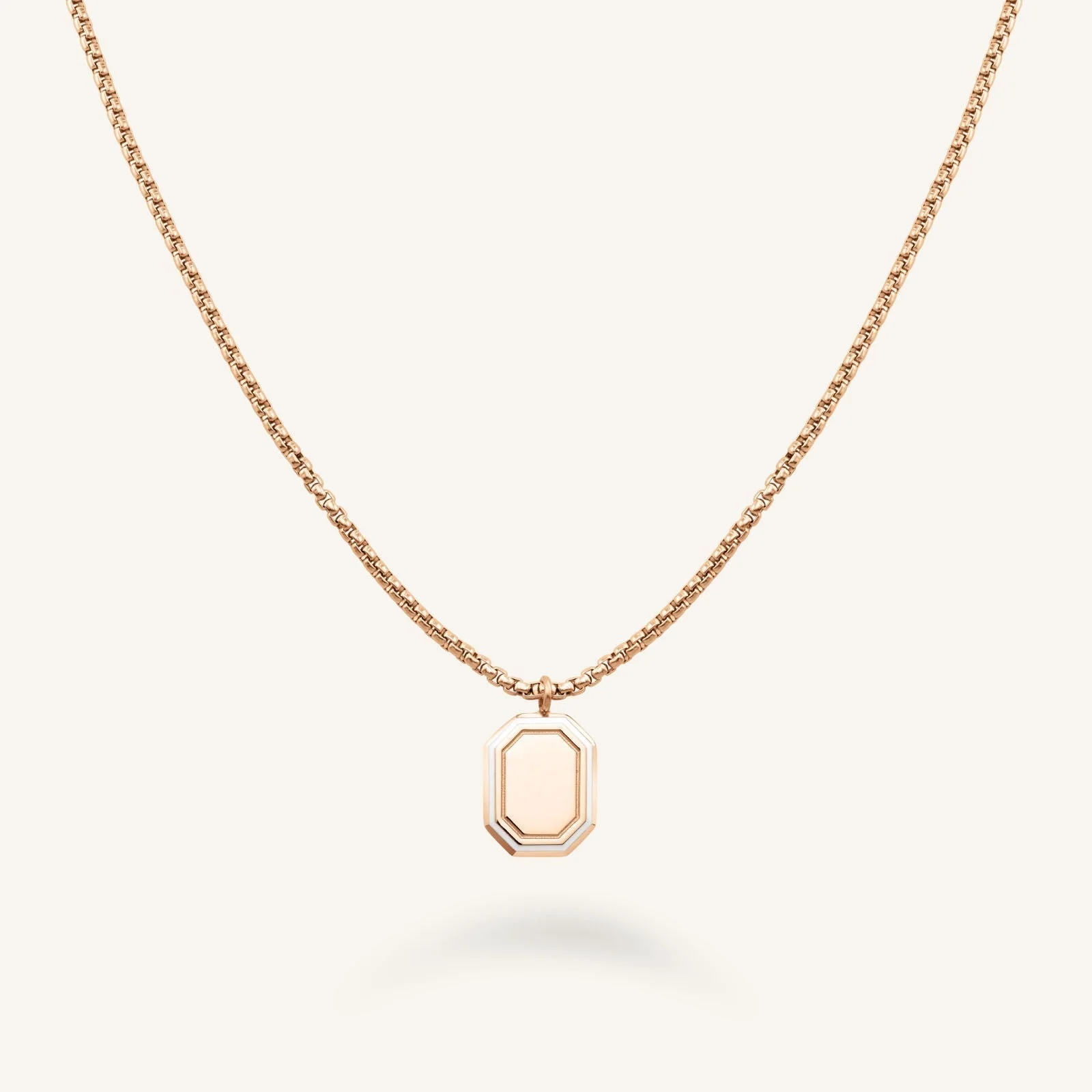 Octagon Enamel Necklace - Image 3