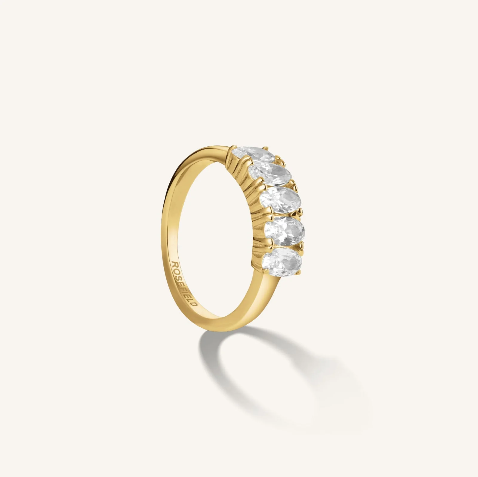 Oval Crystal Ring