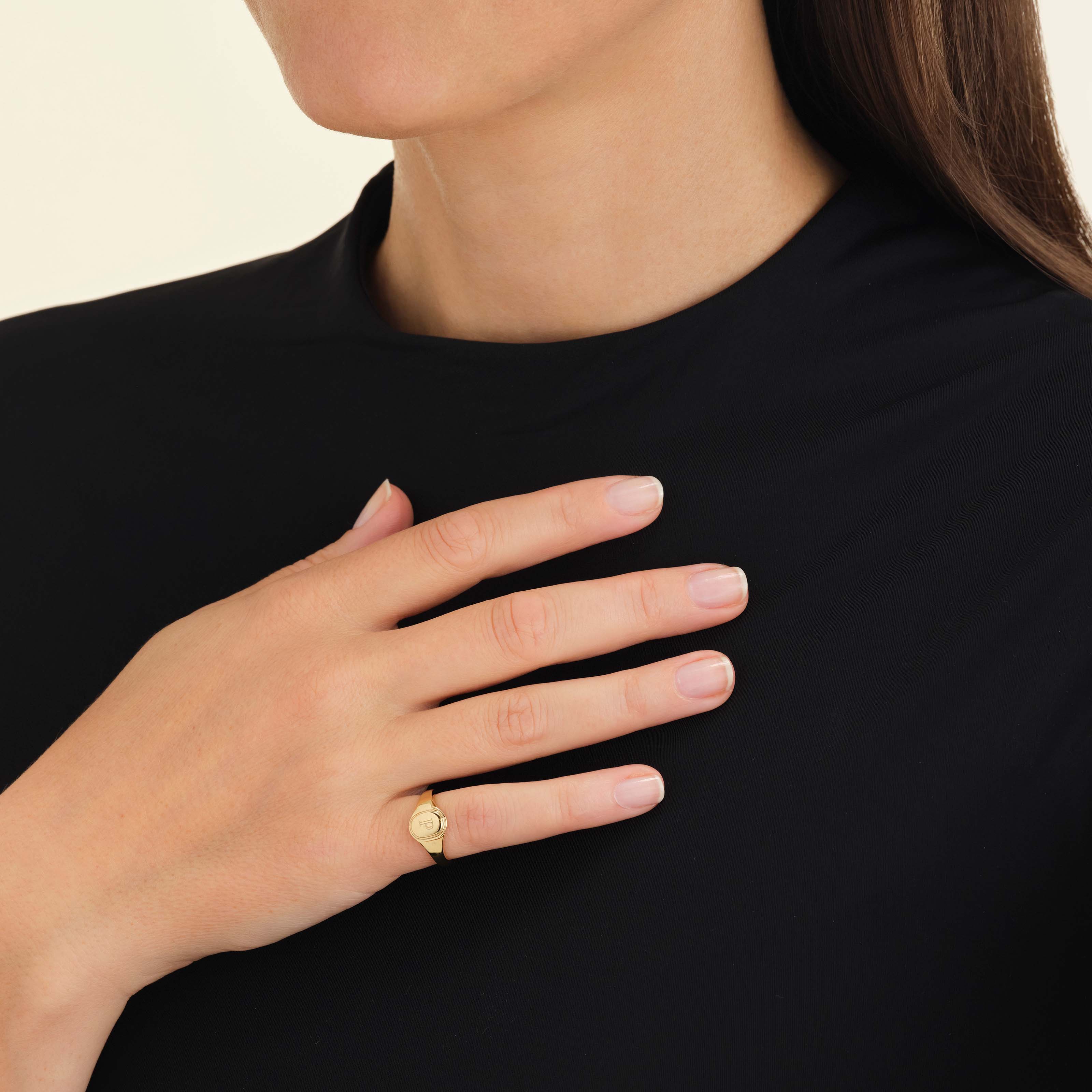 Oval Pinky Ring - Image 7