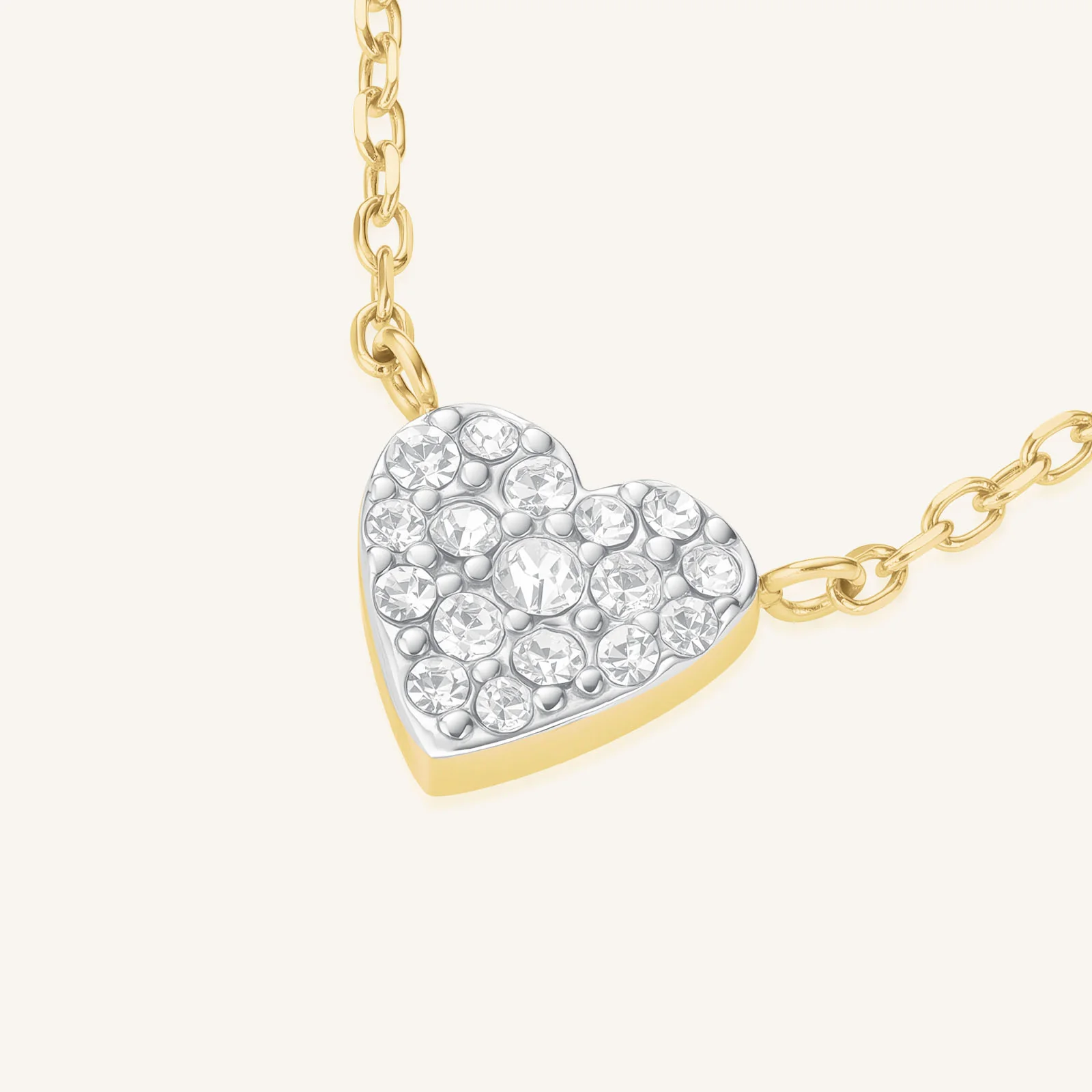Pavé Heart Necklace - Image 3