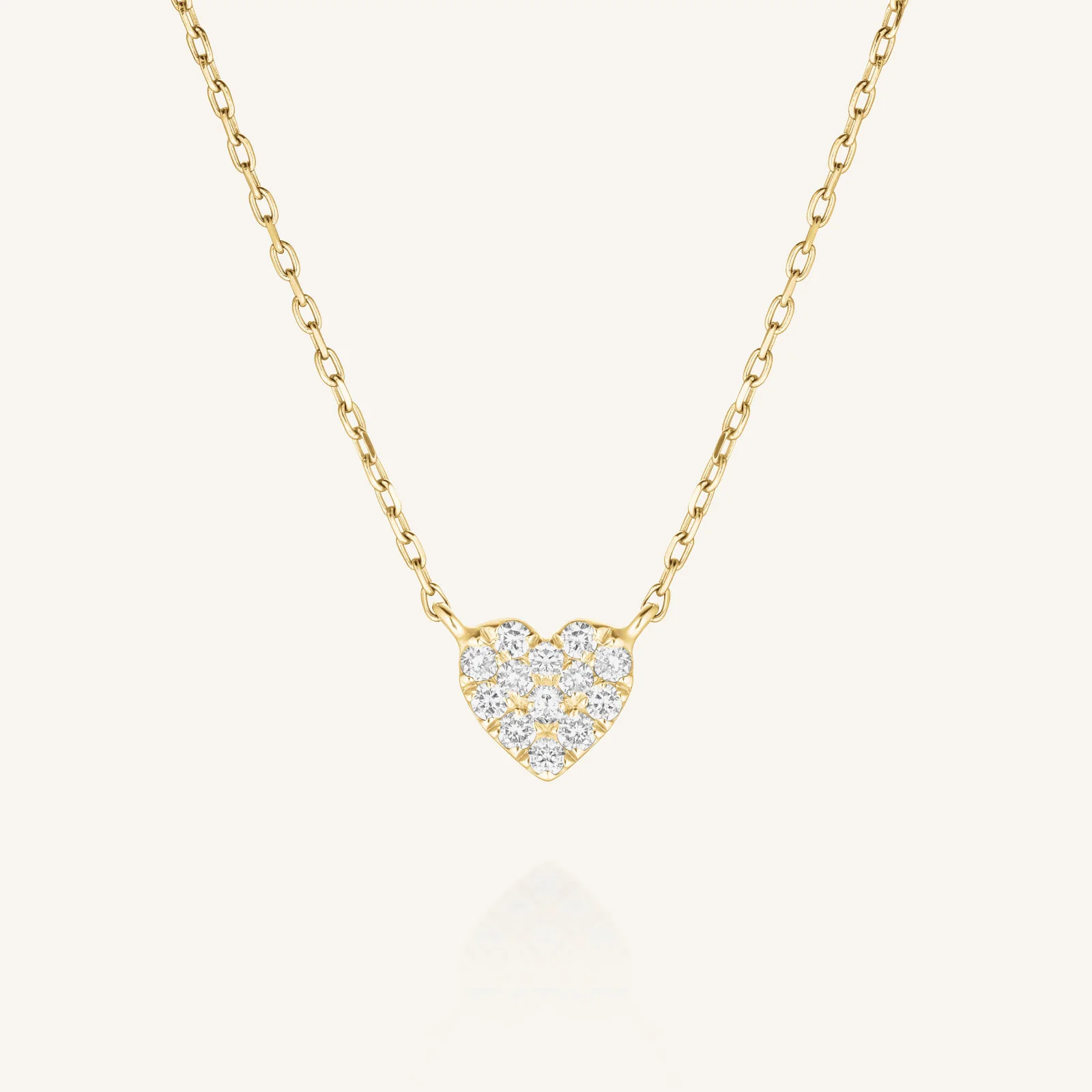 Pave Heart Necklace