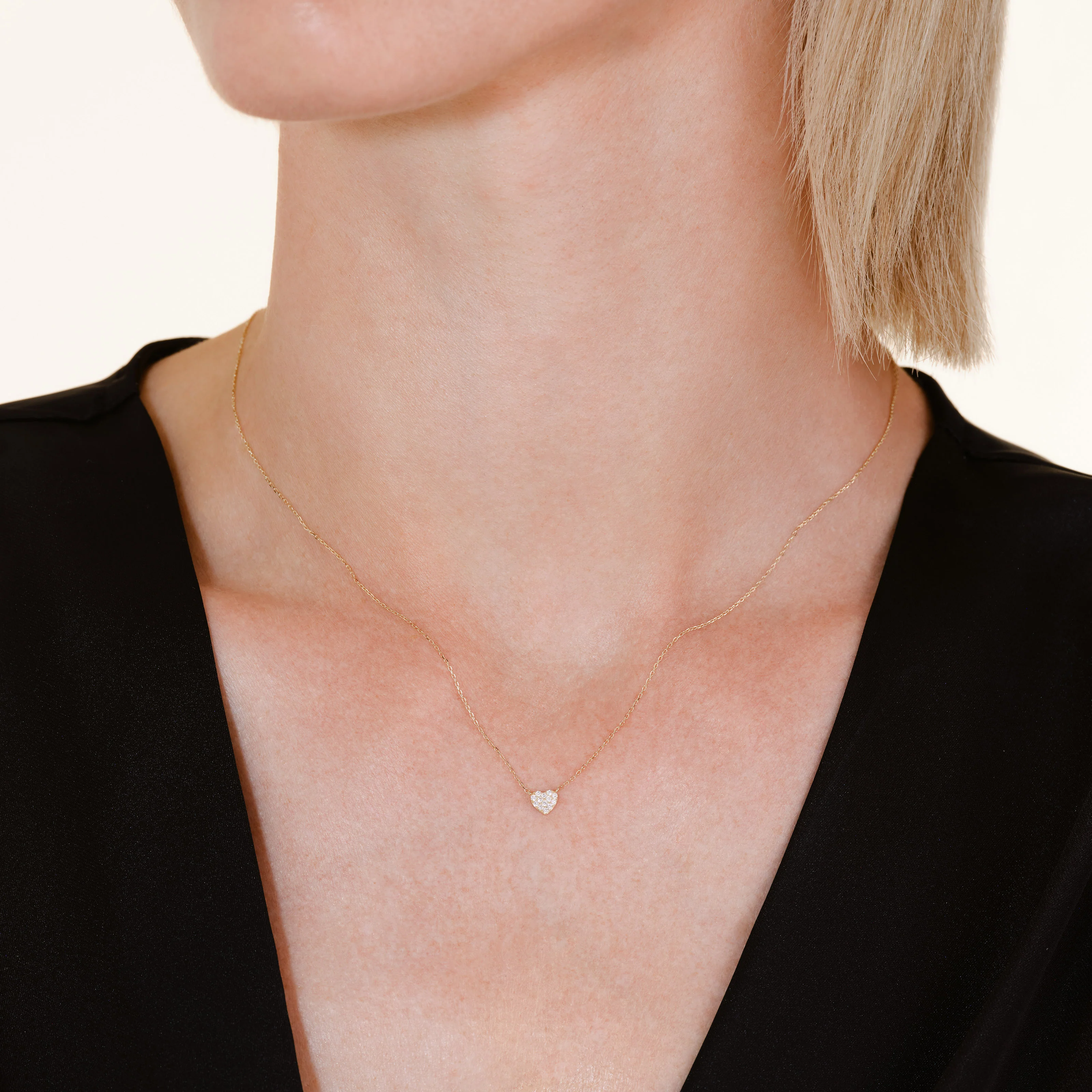 Pave Heart Necklace - Image 2