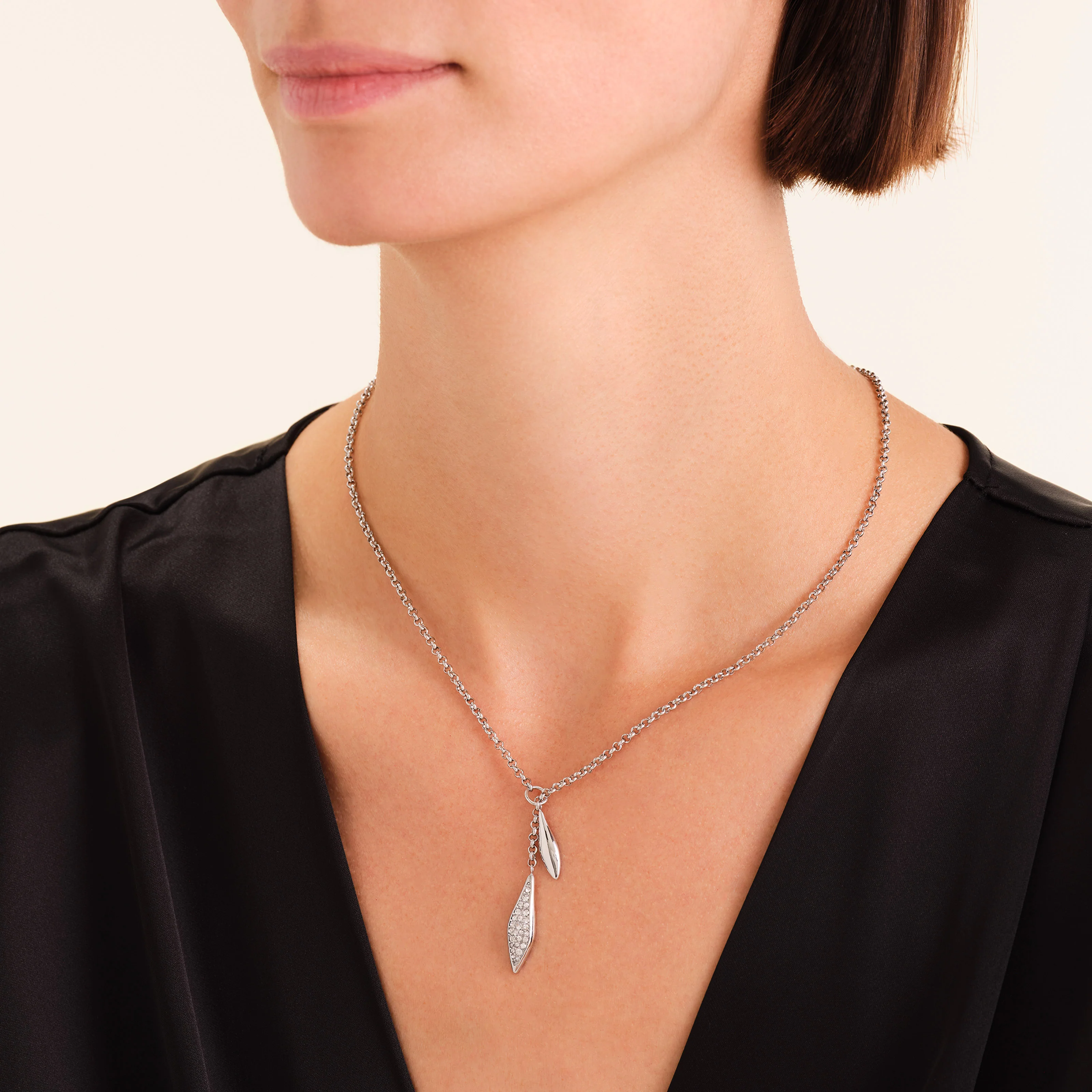 Pave Lariat Necklace - Image 7