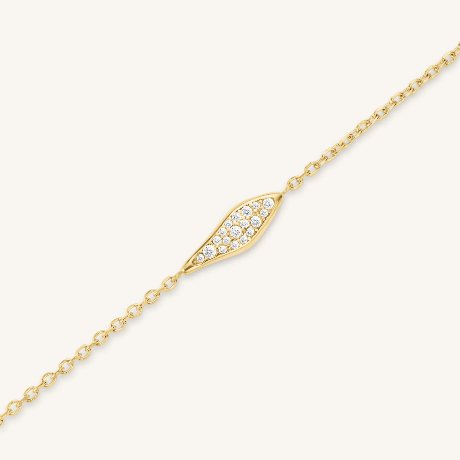 Pave Leaf Bracelet - Image 3