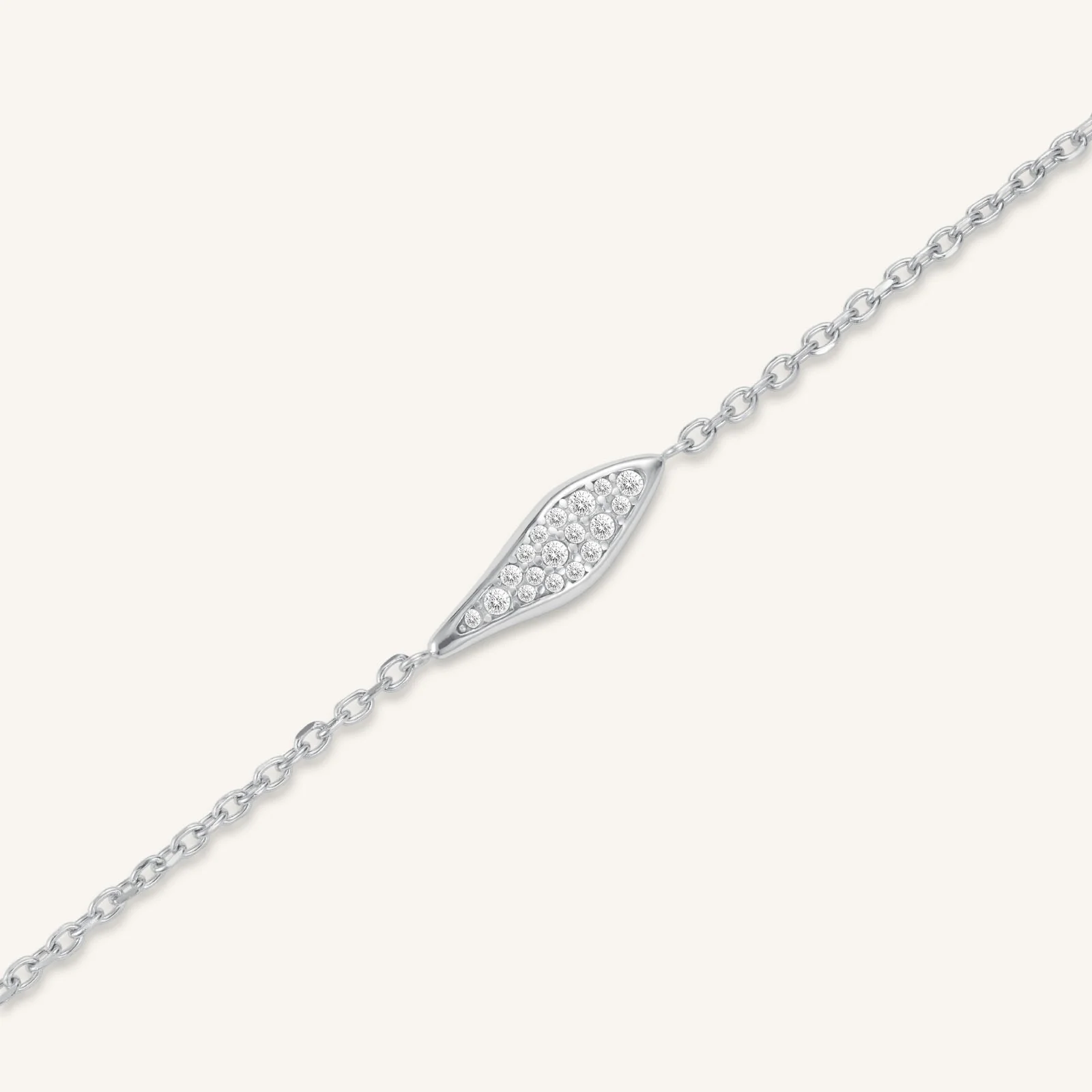Pave Leaf Bracelet - Image 7
