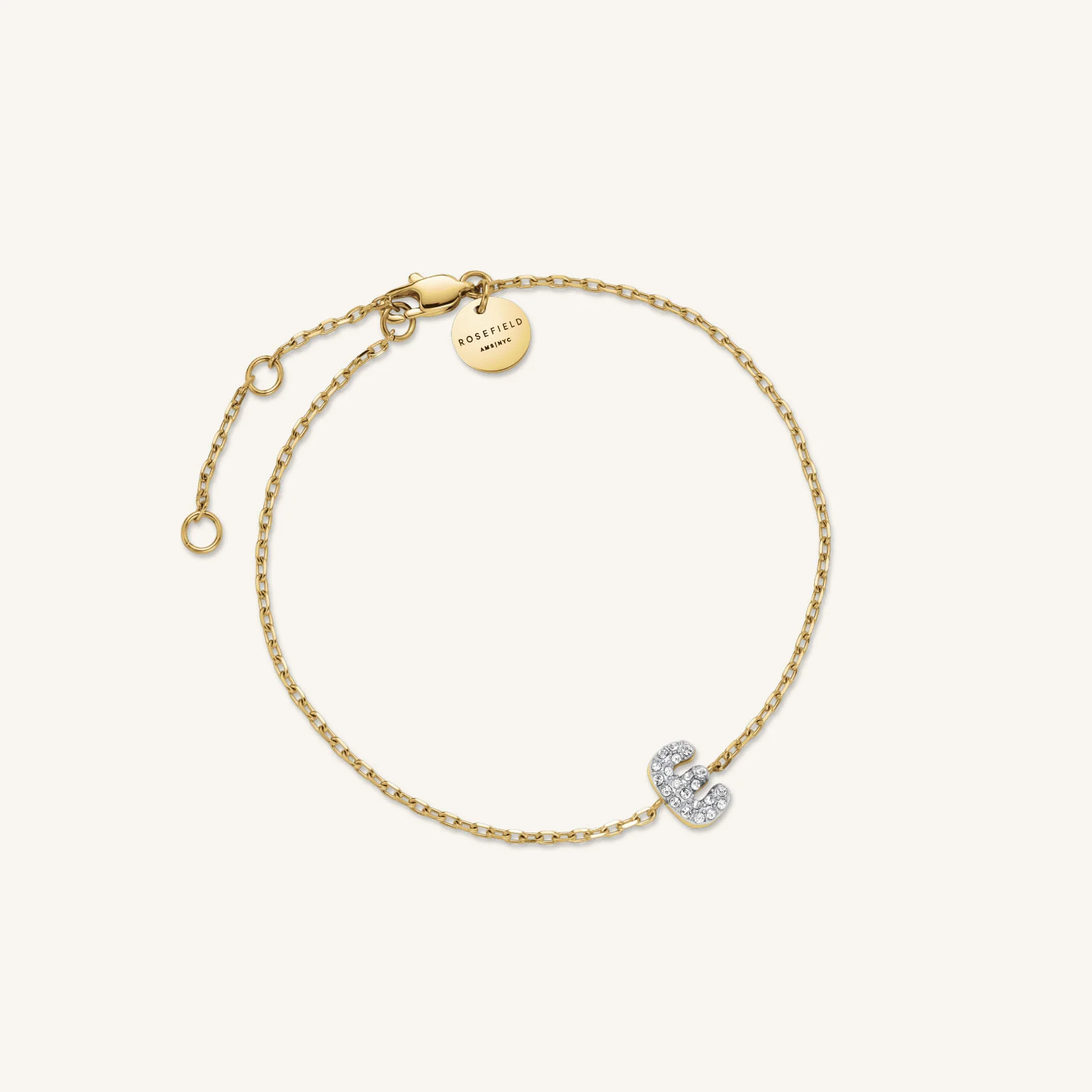 Crystal Letter E Bracelet