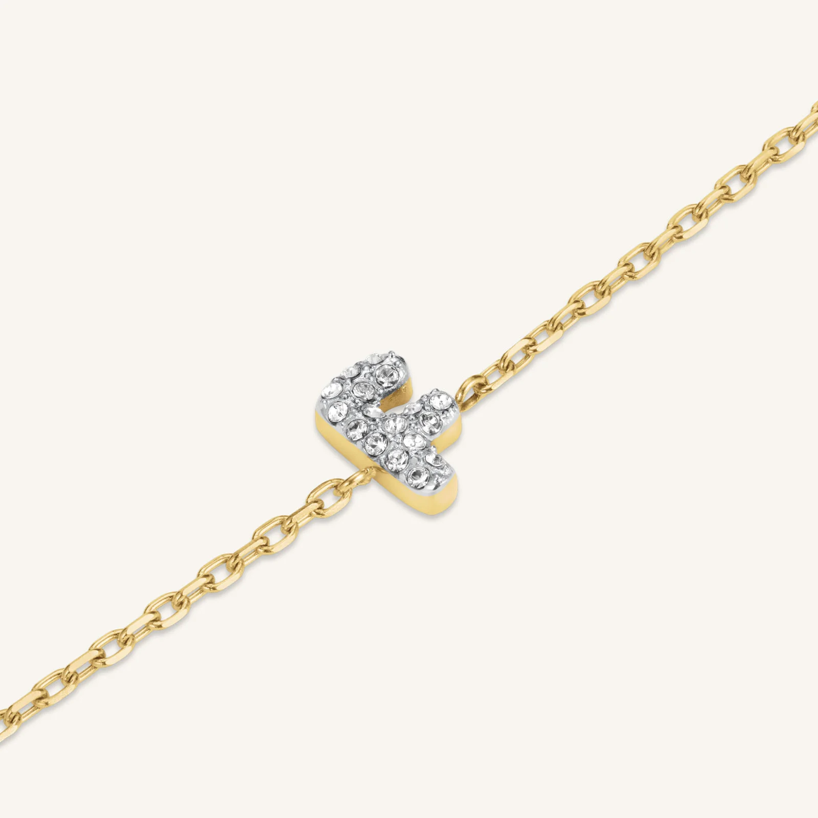 Crystal Letter F Bracelet - Image 3