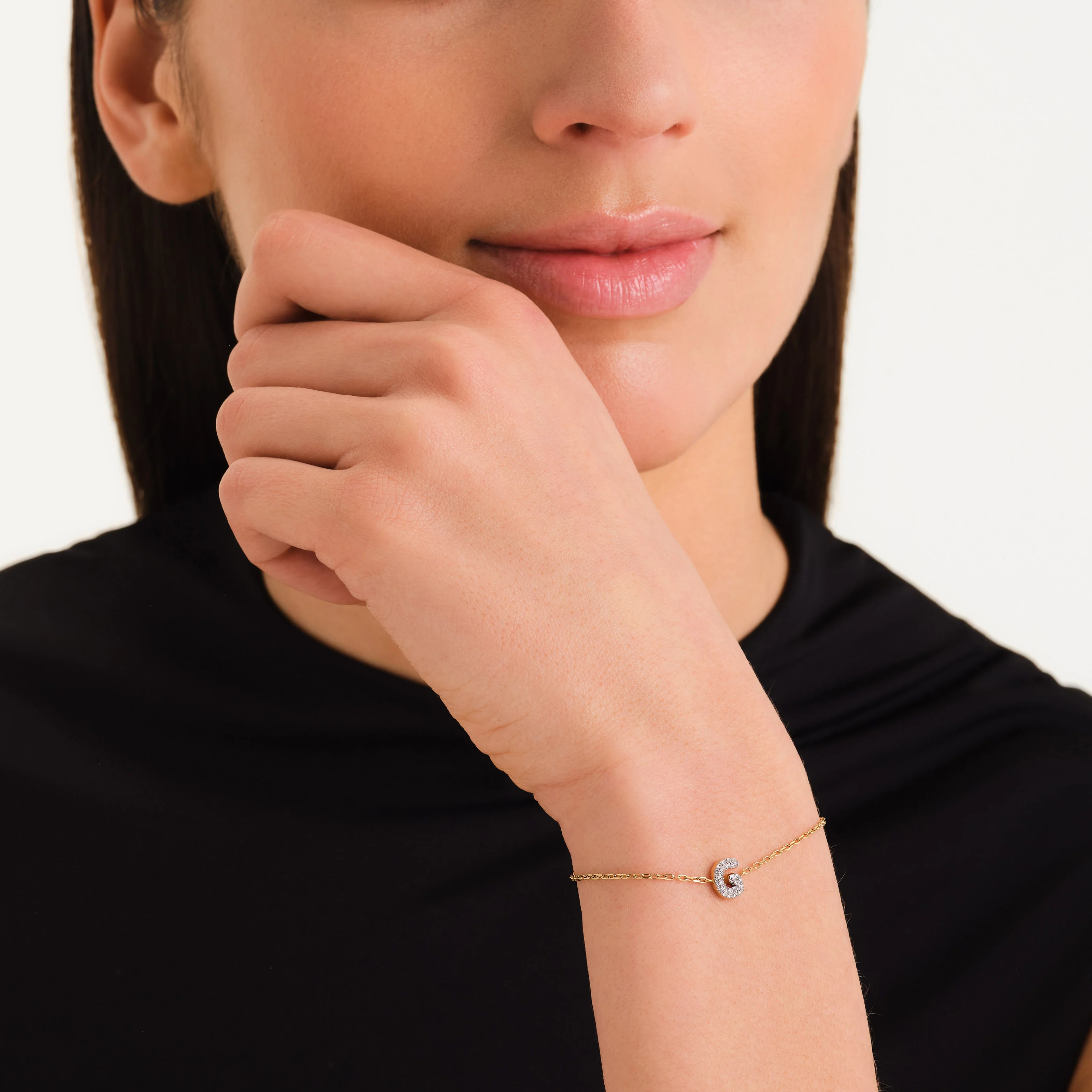 Crystal Letter G Bracelet - Image 2