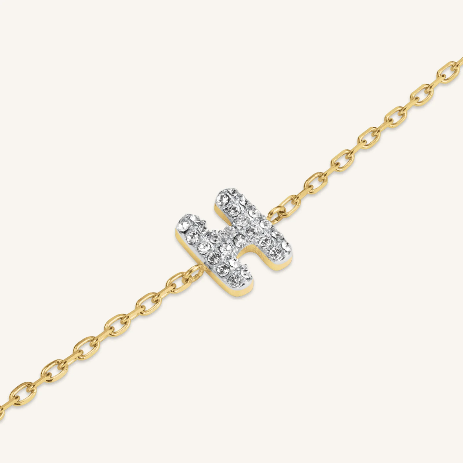 Crystal Letter H Bracelet - Image 3