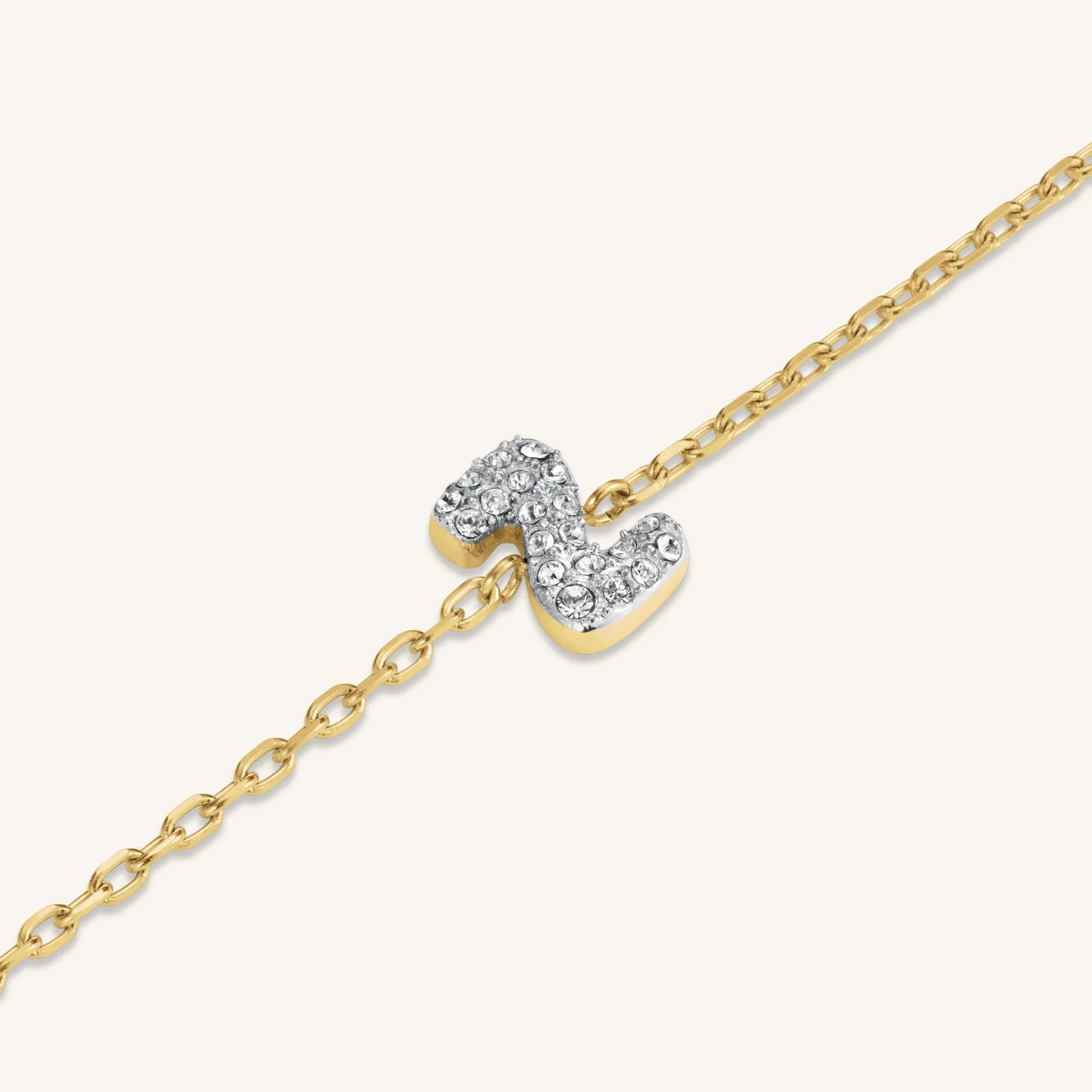 Crystal Letter Z Bracelet - Image 3
