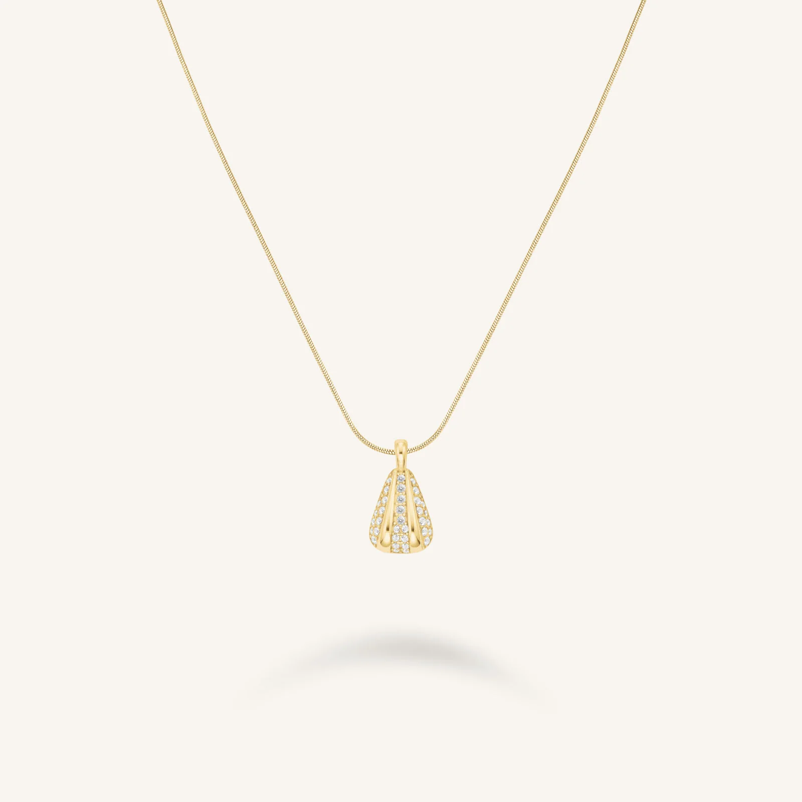 Pave Striped Necklace