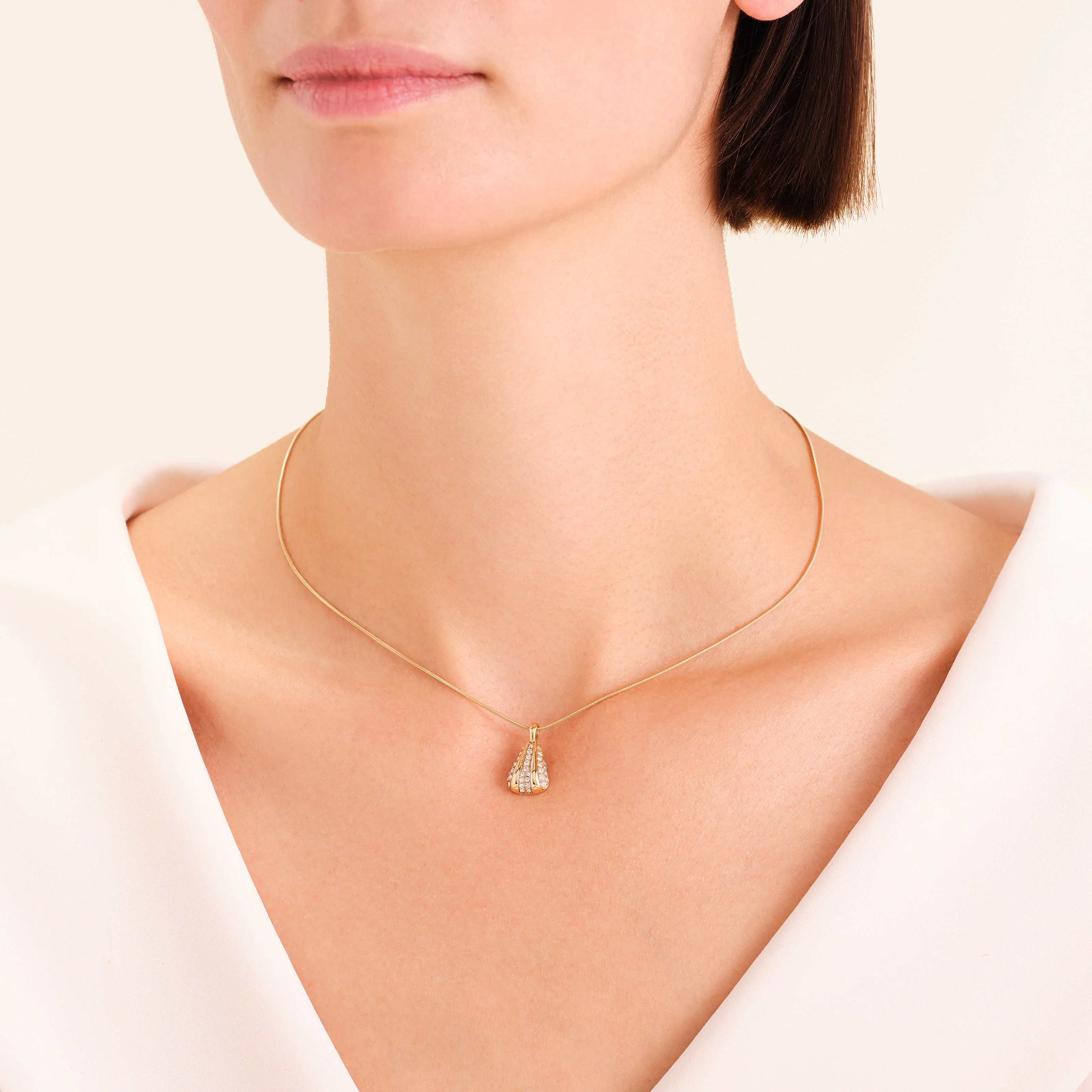 Pave Striped Necklace - Image 2