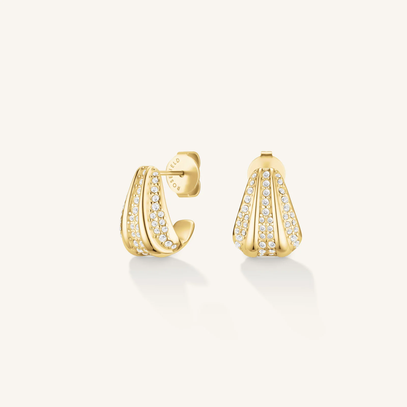 Pave Striped Studs