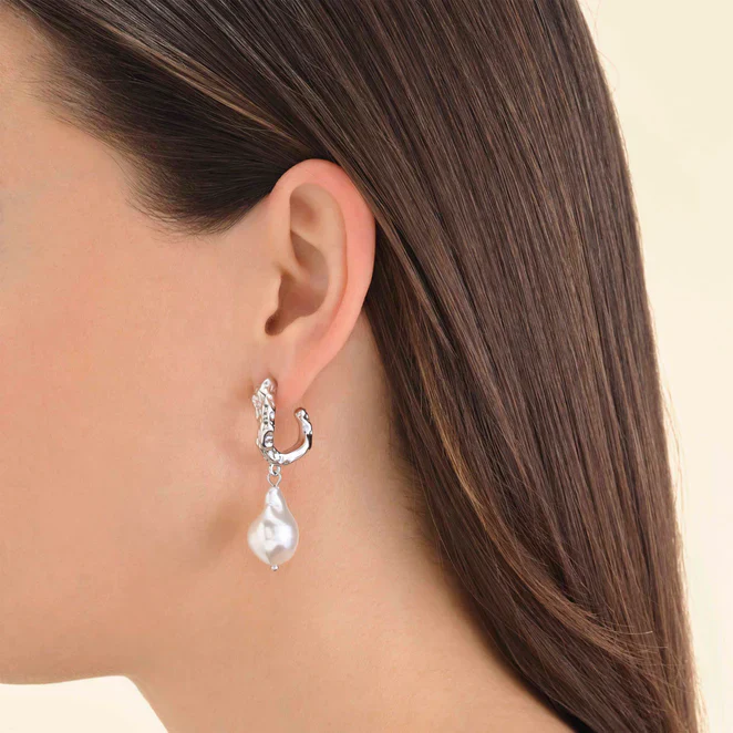 Pearl Hoops - Image 4
