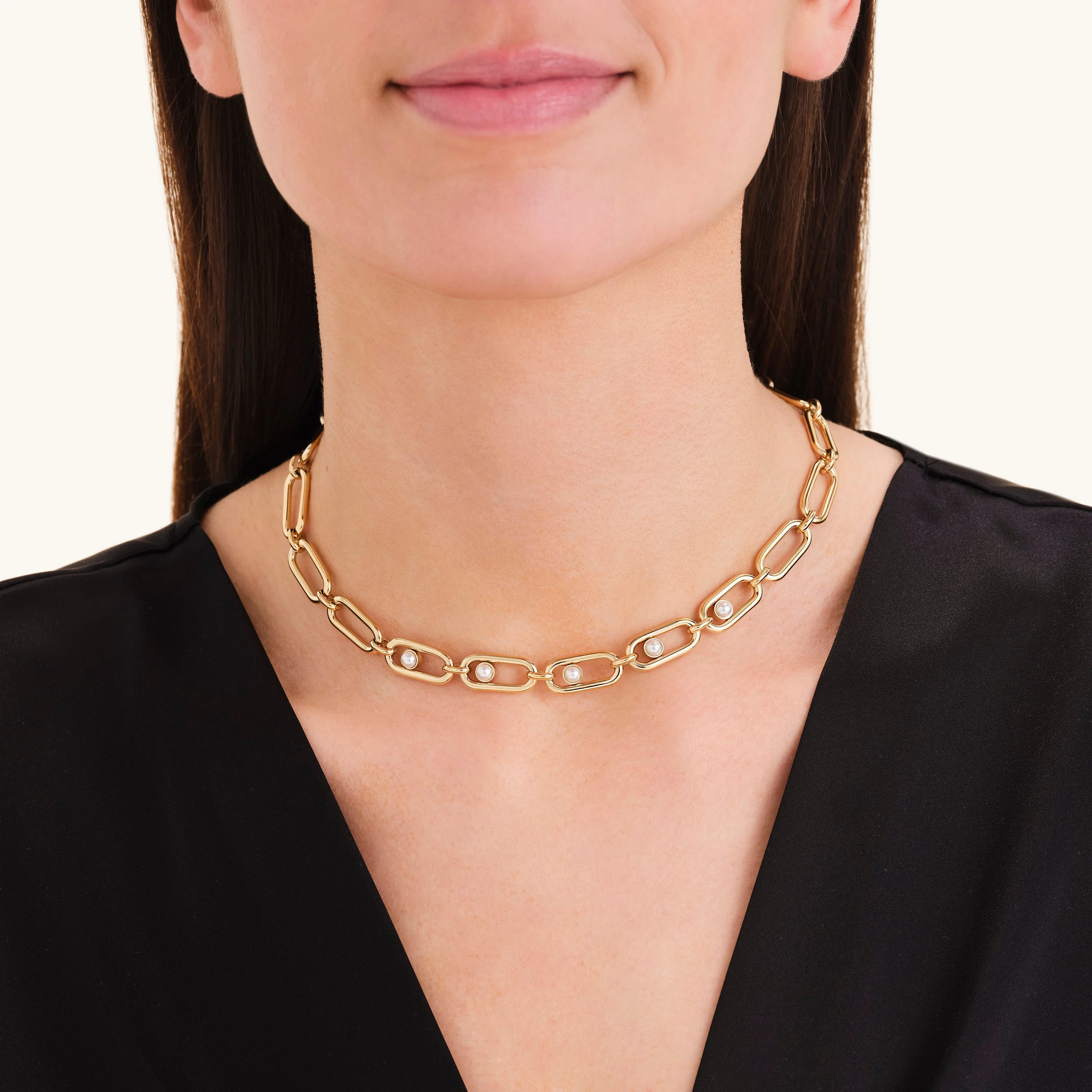 Pearl Link Necklace - Image 2