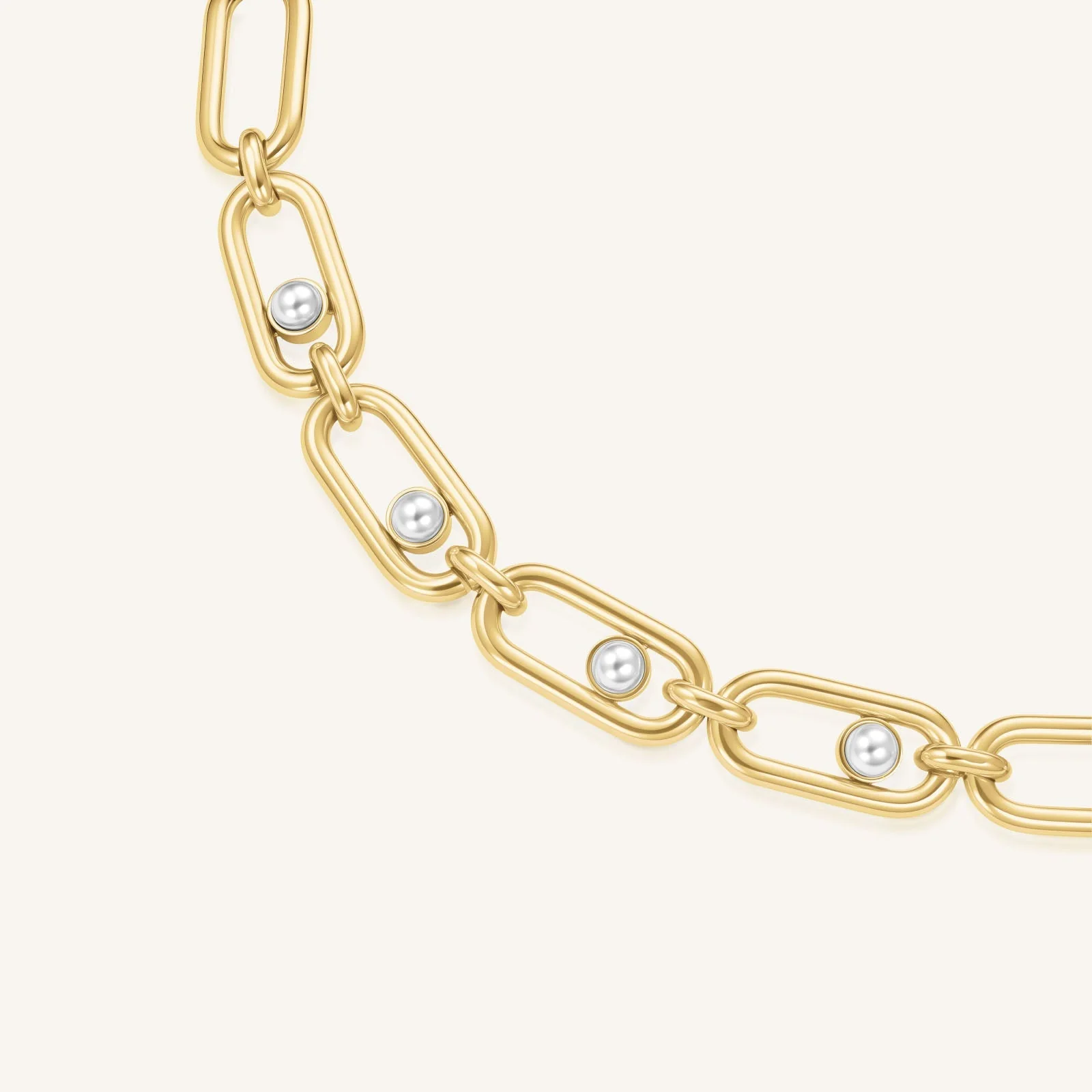Pearl Link Necklace - Image 3