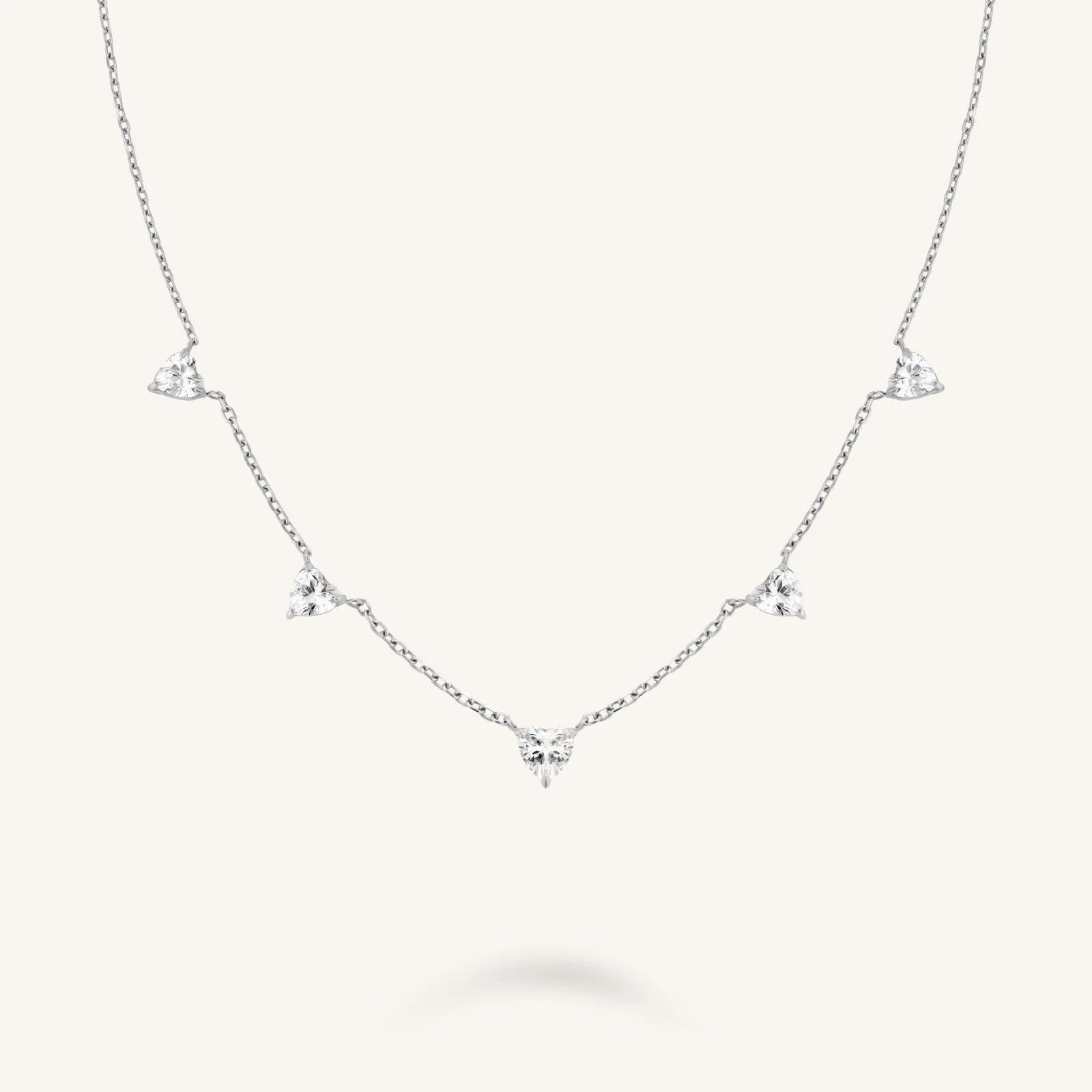 Row Hearts Necklace - Image 6