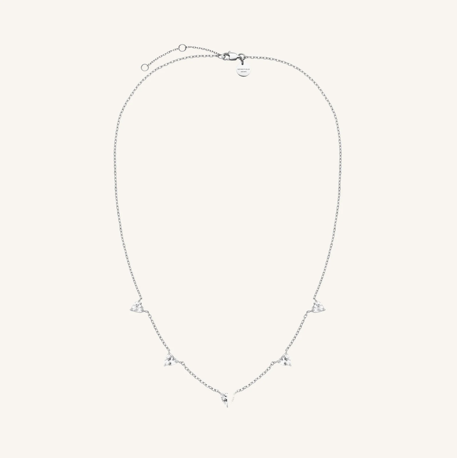 Row Hearts Necklace - Image 8