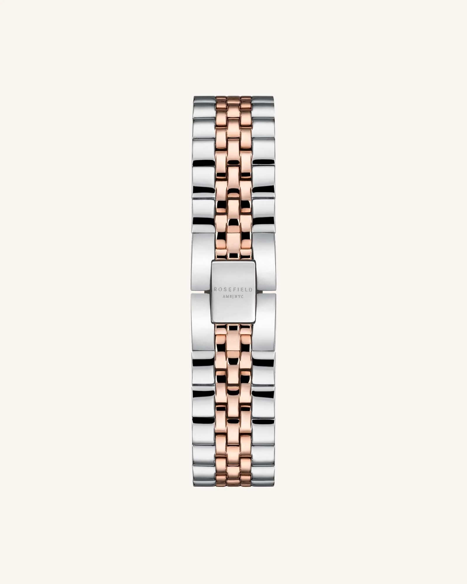 Silver Rose gold Strap