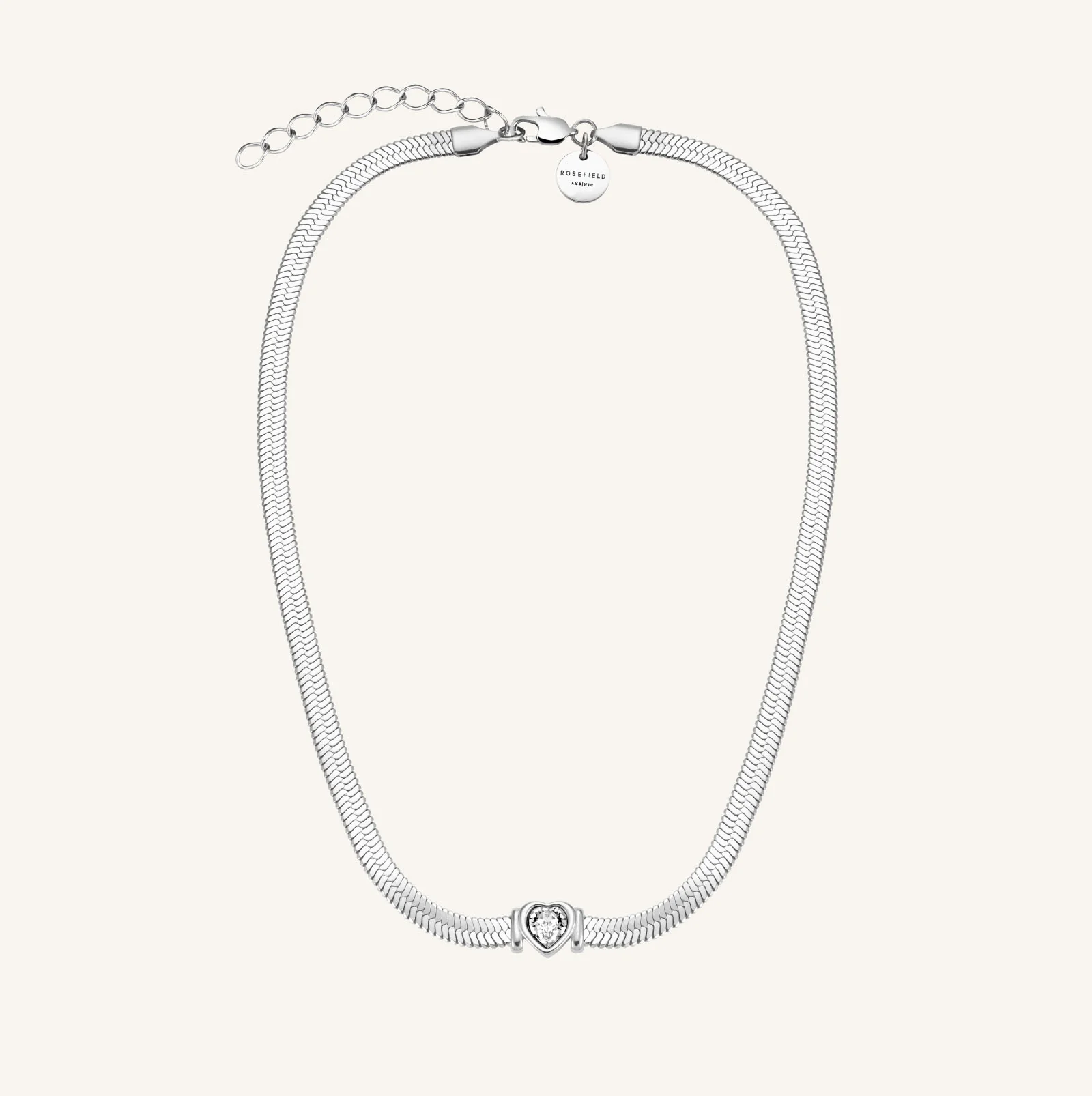 Snake Heart Choker Silver - Image 3