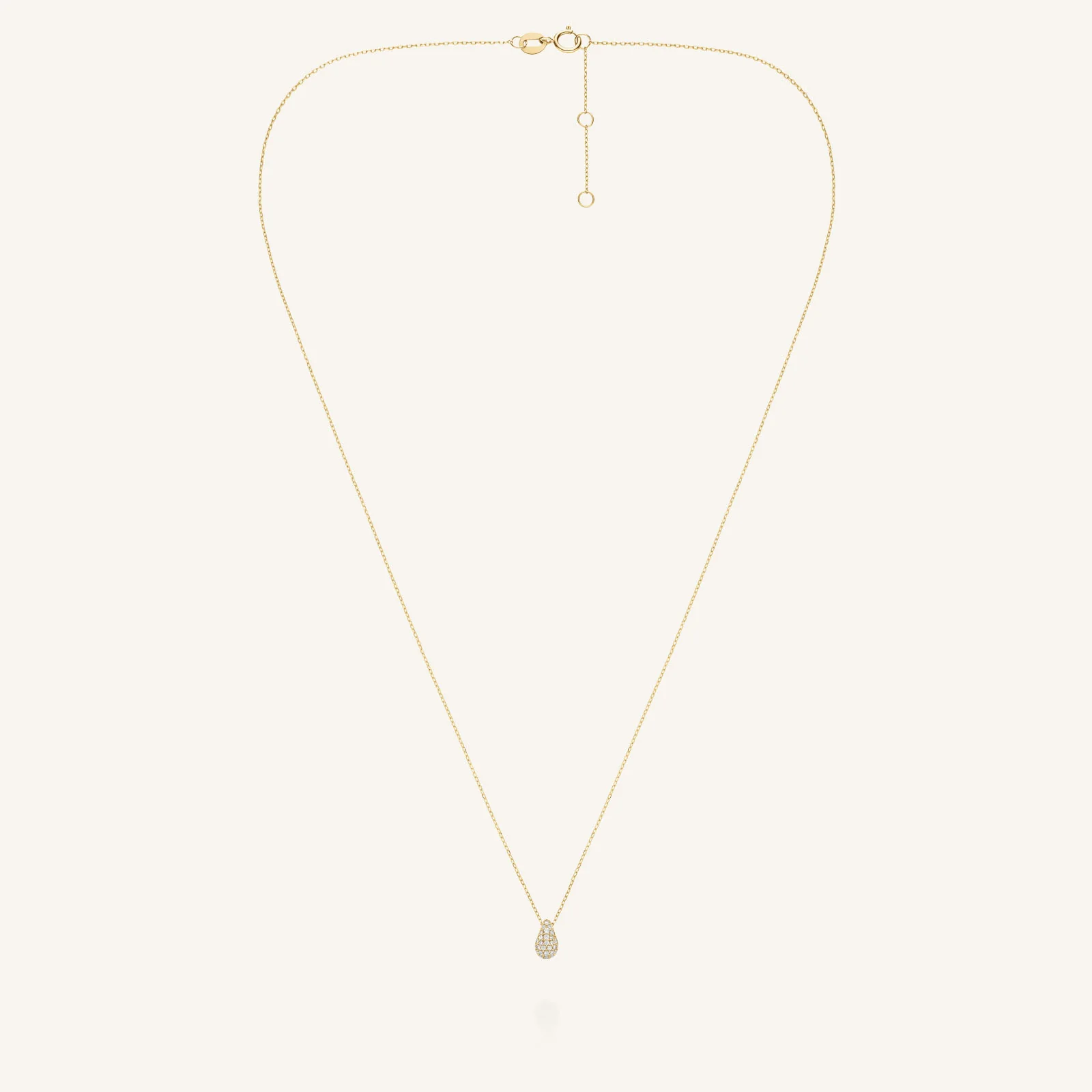 Teardrop Pave Necklace - Image 5