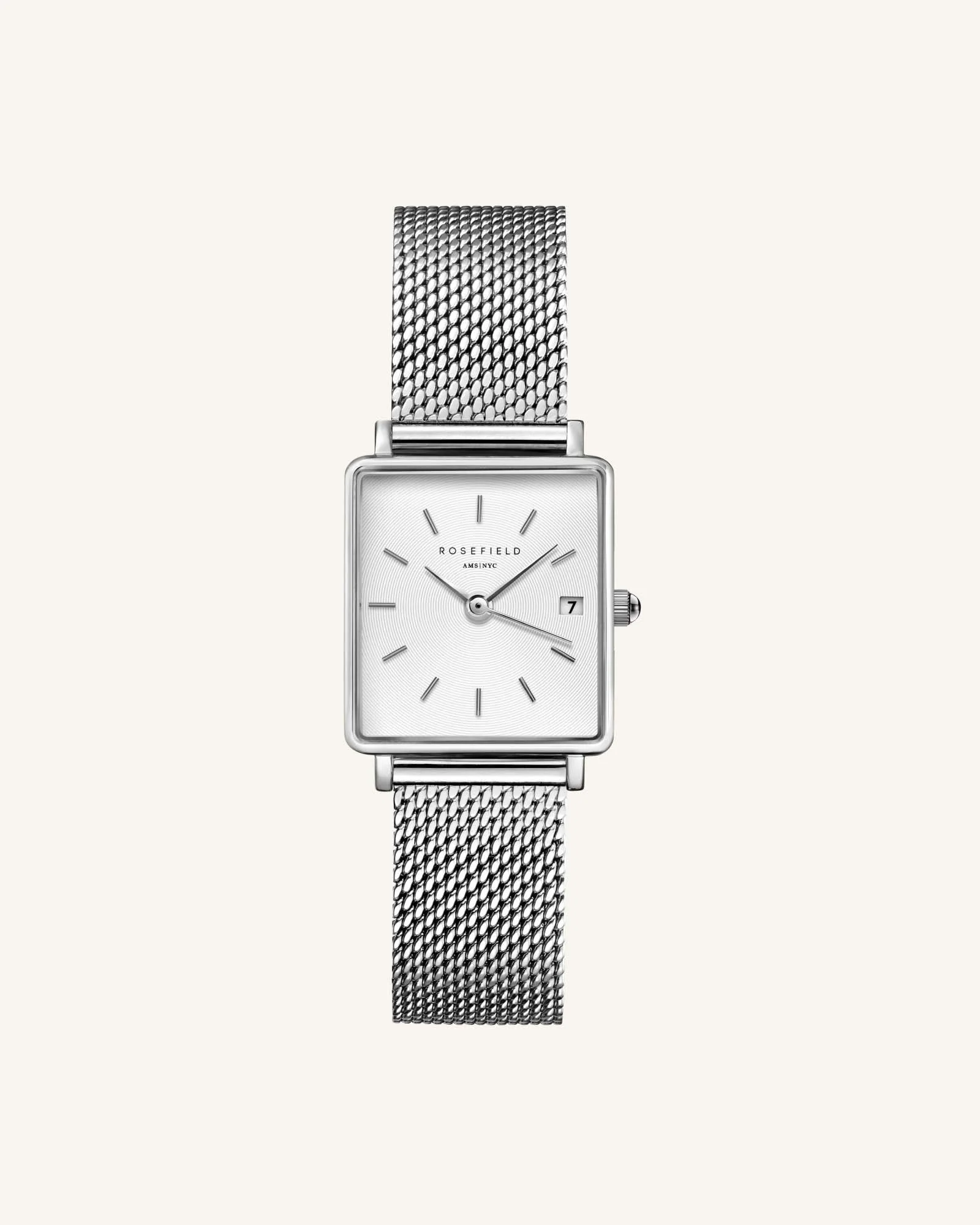 Boxy XS Silver Mesh