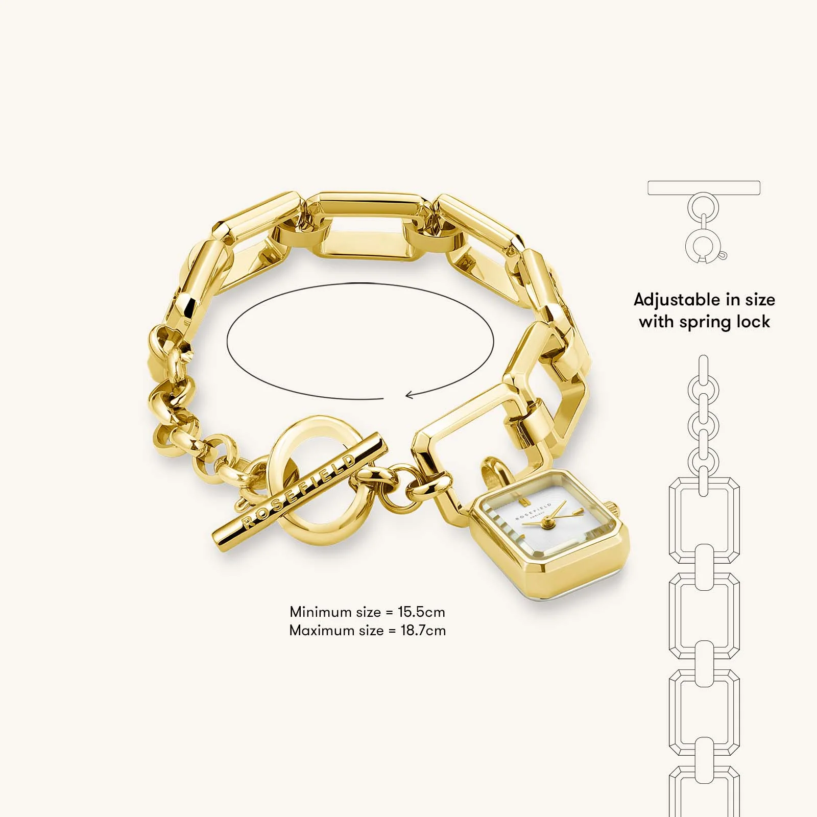 Octagon Chain Gold-Engraved - Image 4
