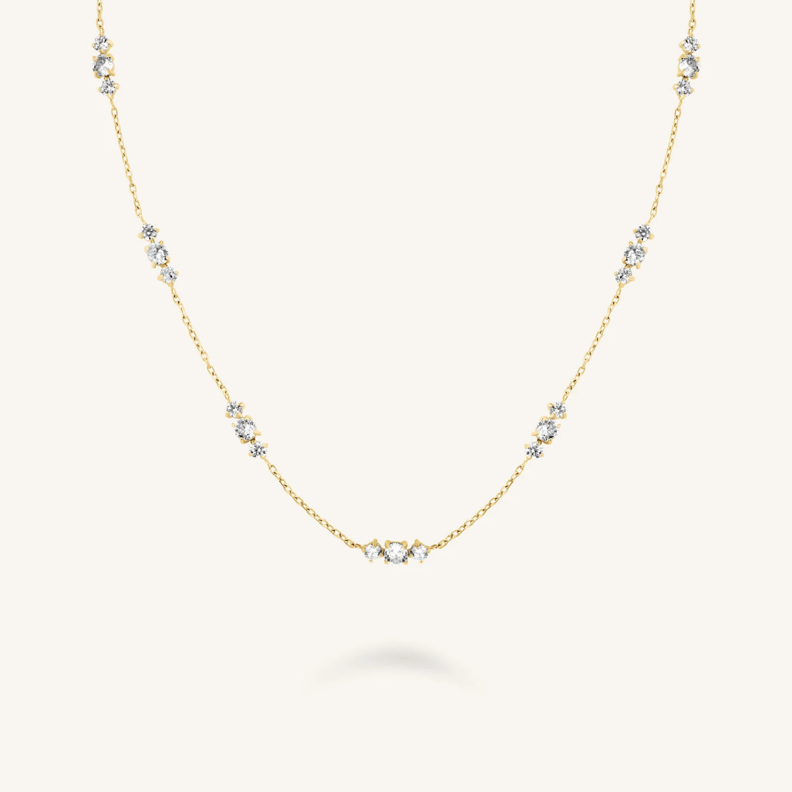 Triple Stones Necklace
